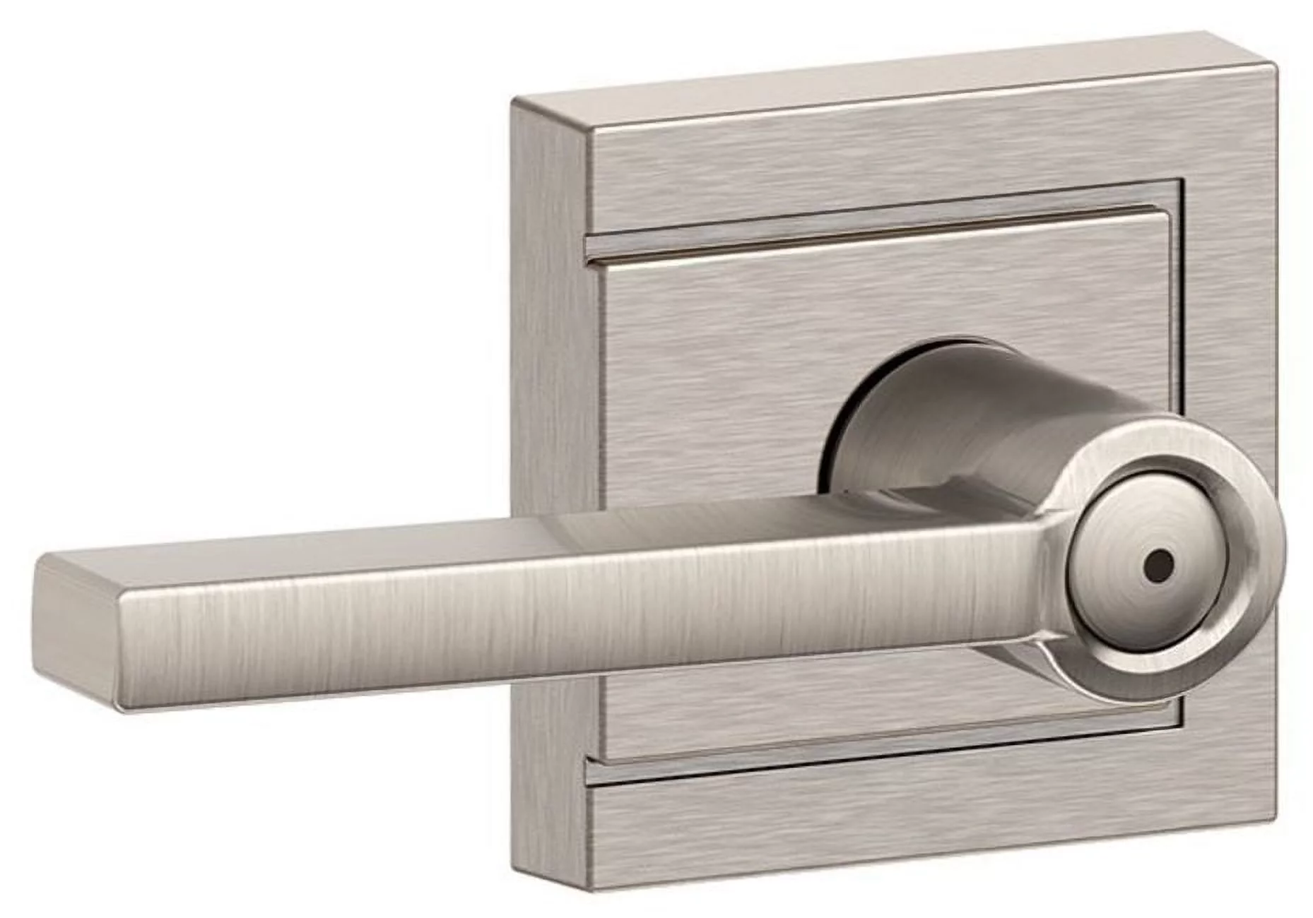 Schlage F40-Lat-Uld Latitude Privacy Door Lever Set - Nickel
