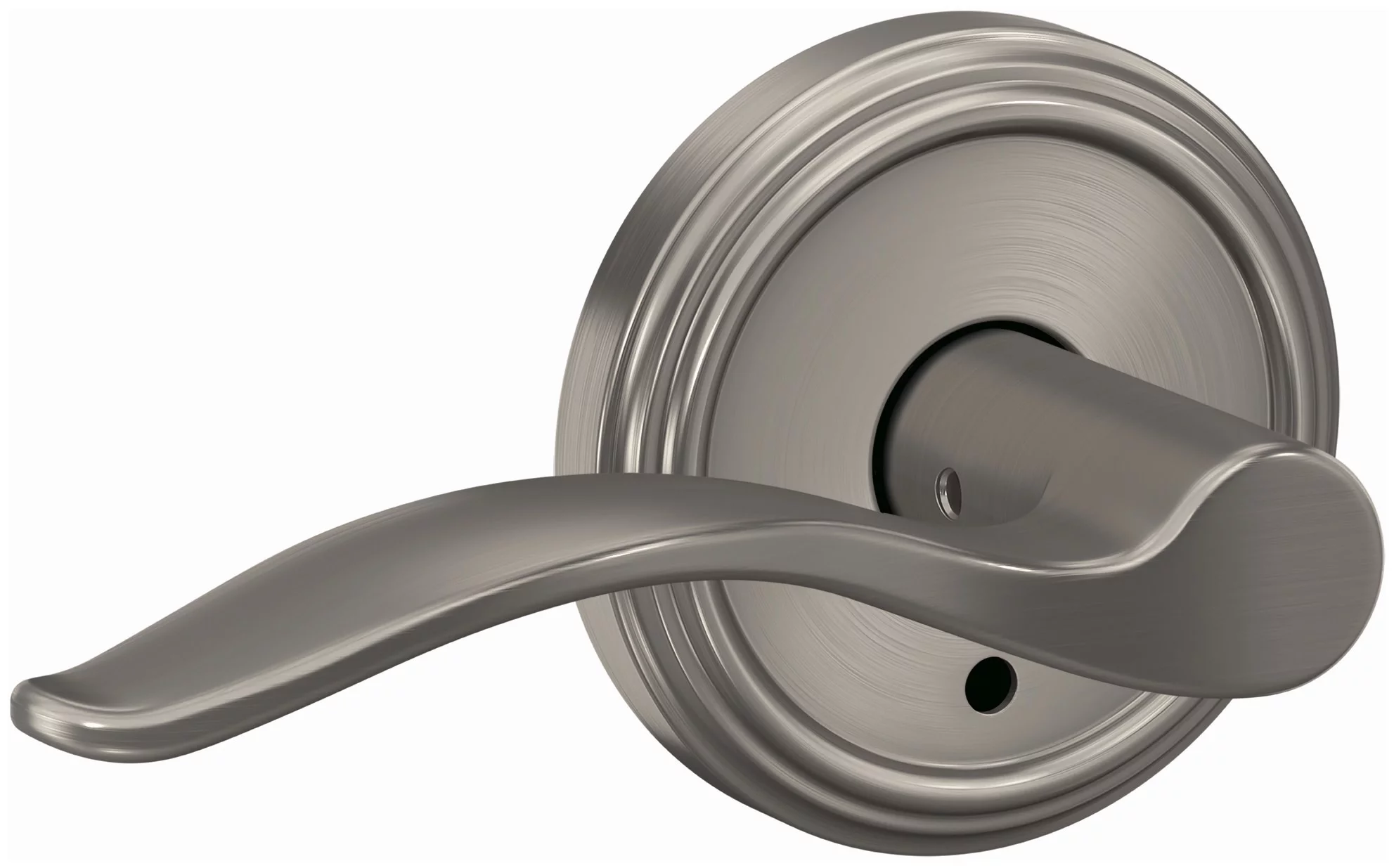 Schlage Fc172-Pen-Ind Custom Pennant Non-Turning Two-Sided Dummy Door Lever Set - Nickel
