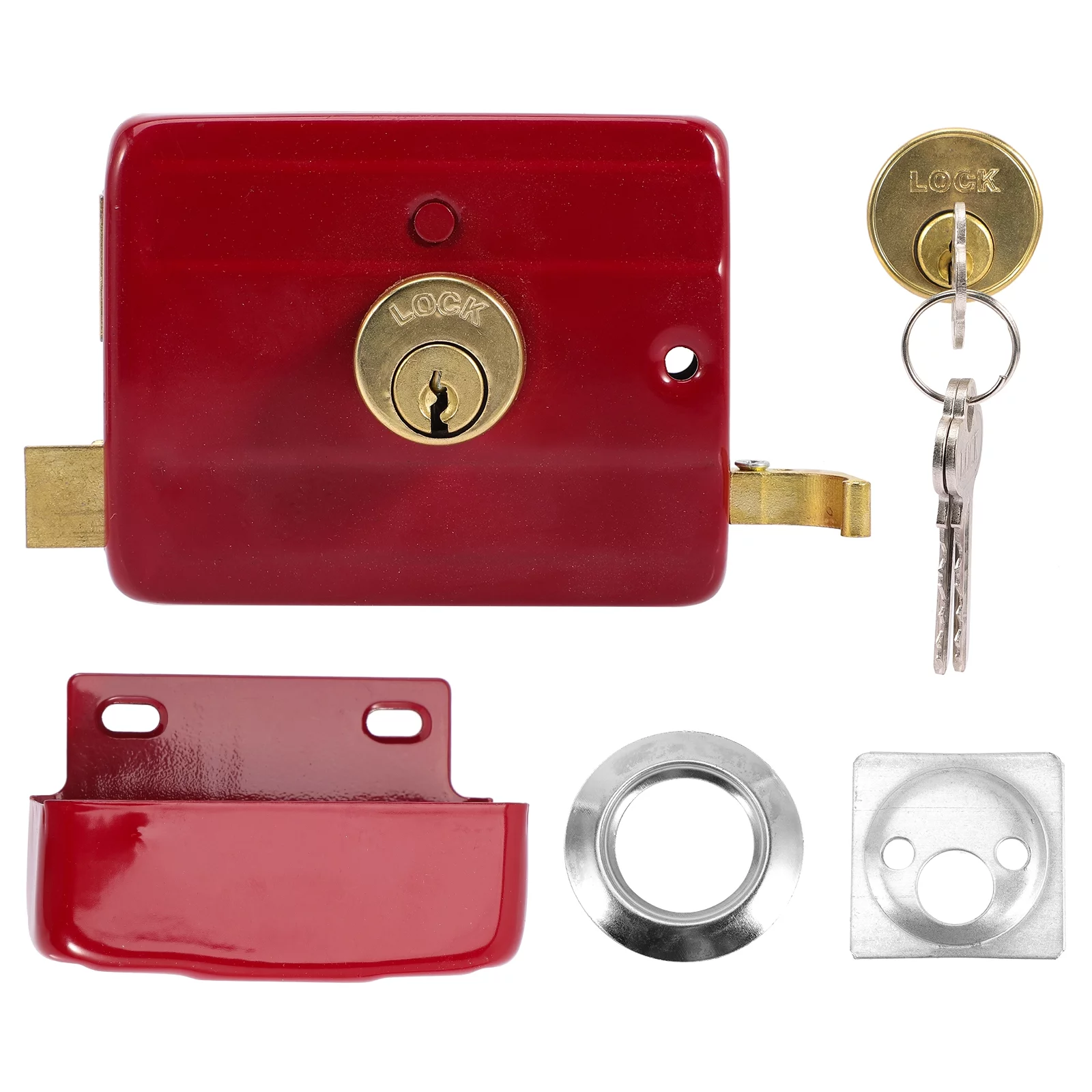 1 Set Dead Bolt Lock For Exterior Door Vintage Style Barrel Bolt Latch