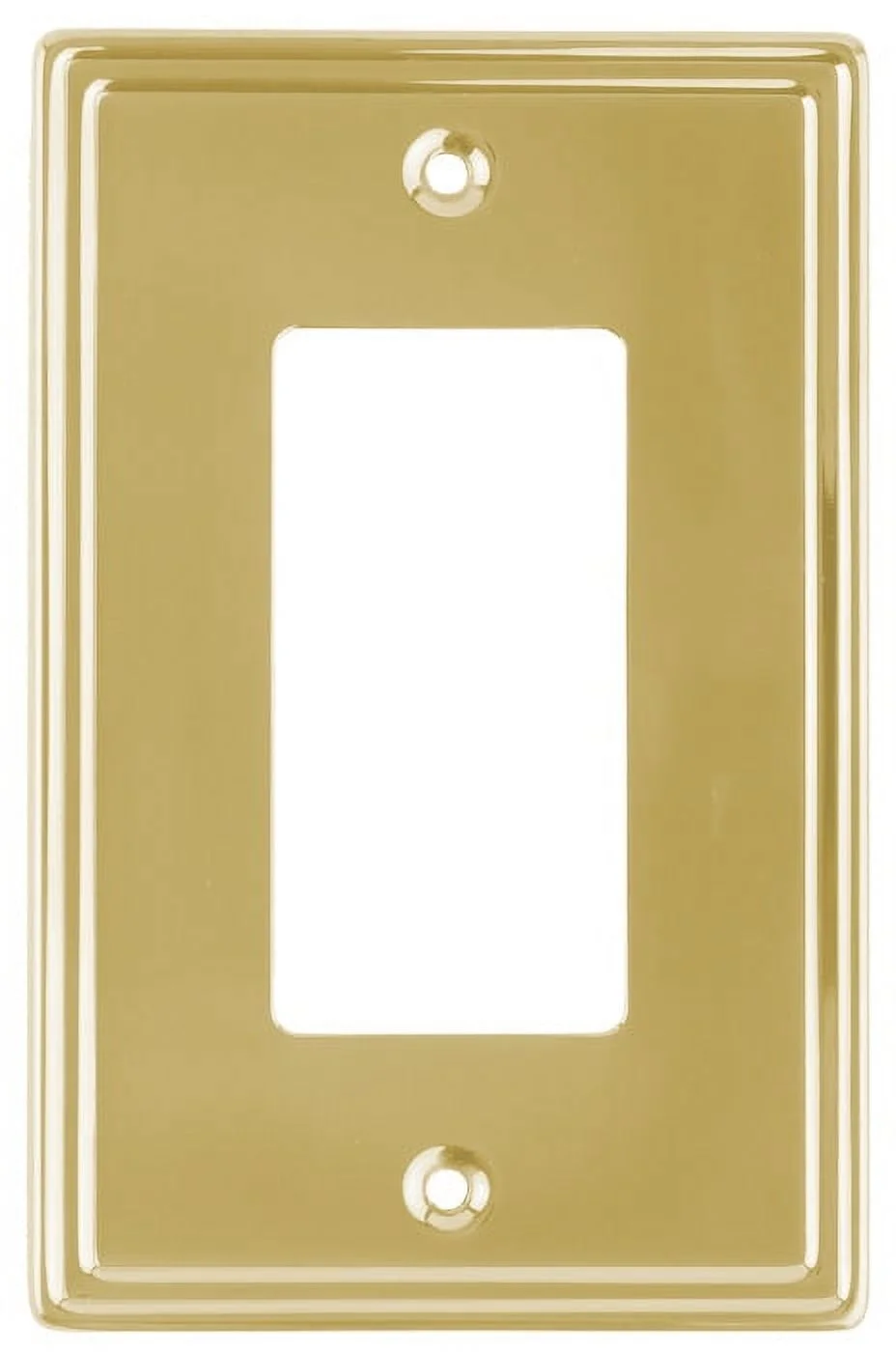 (20 Pack) Single Rocker Switch Wall Plate In Polished Solid Brass LQ-W207BMP-PL-U