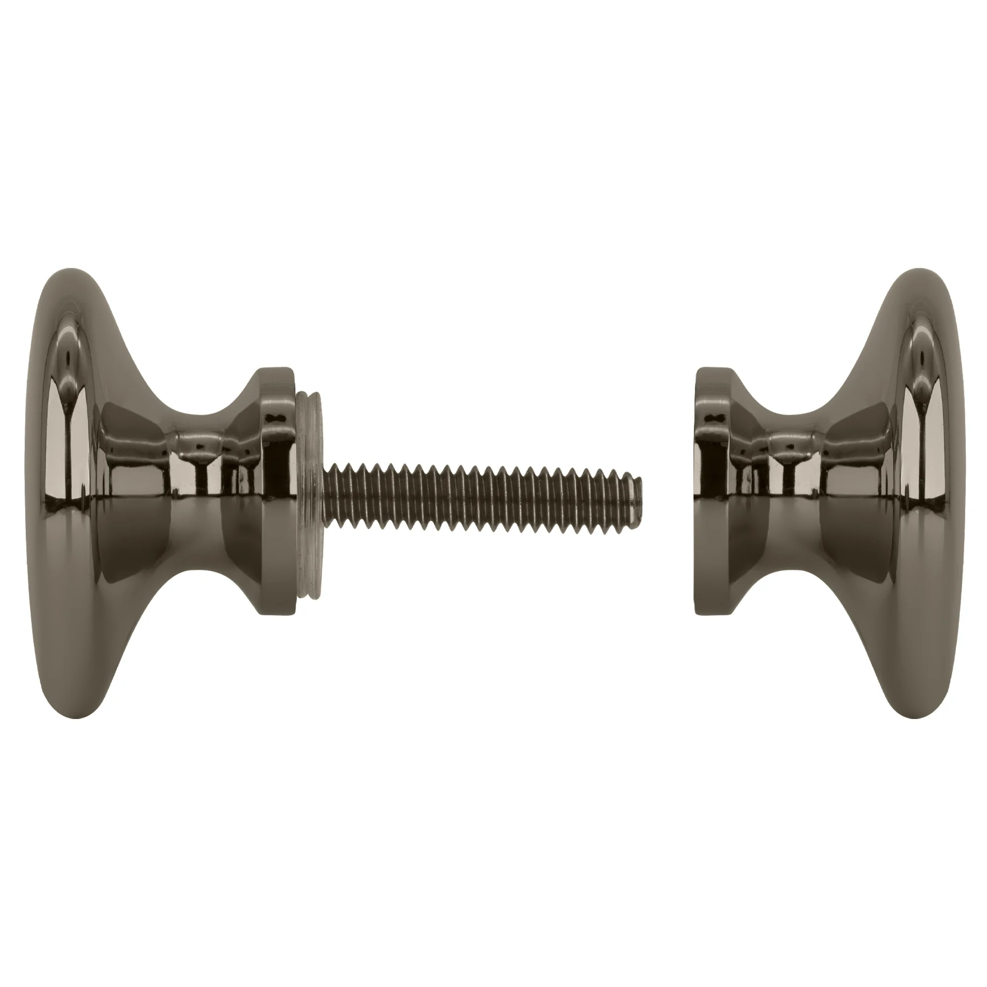 CRL SDK100PN Polished Nickel Traditional Style Back-to-Back Shower Door Knobs