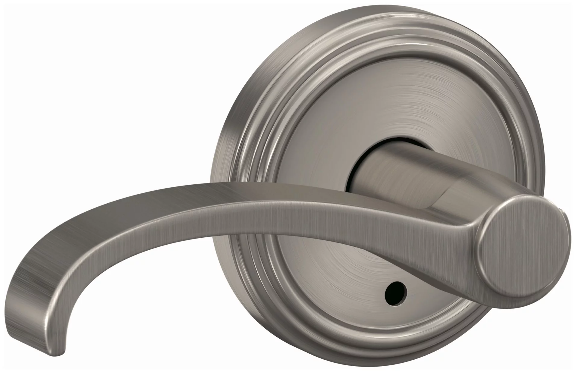 Schlage Fc172-Wit-Ind Custom Whitney Non-Turning Two-Sided Dummy Door Lever Set - Nickel