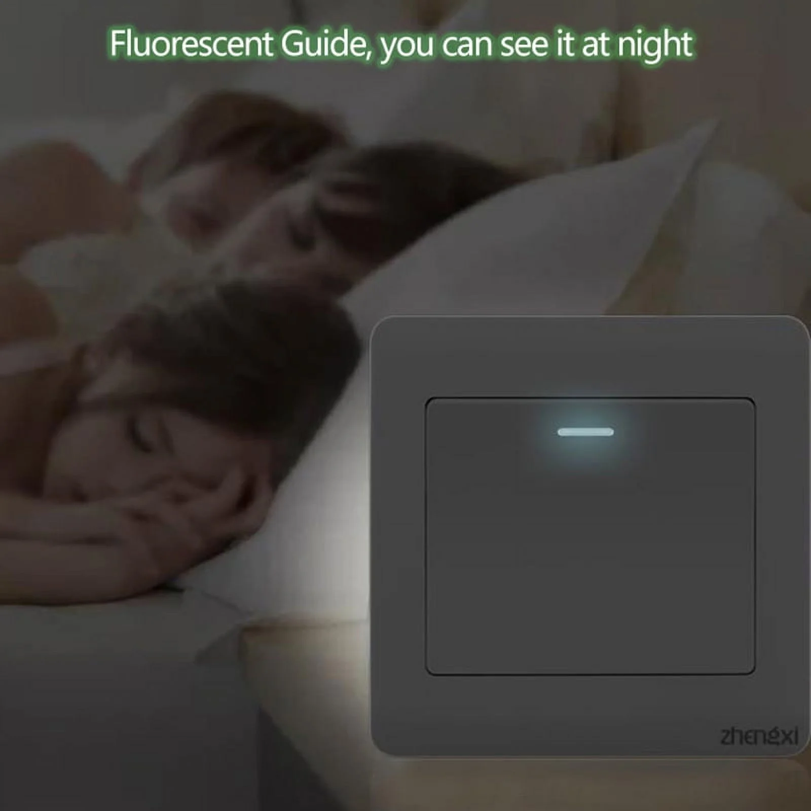 Wall Switch 1/2/3/4 Gang 1Way Button Wall Light Switch On / Off Push Button