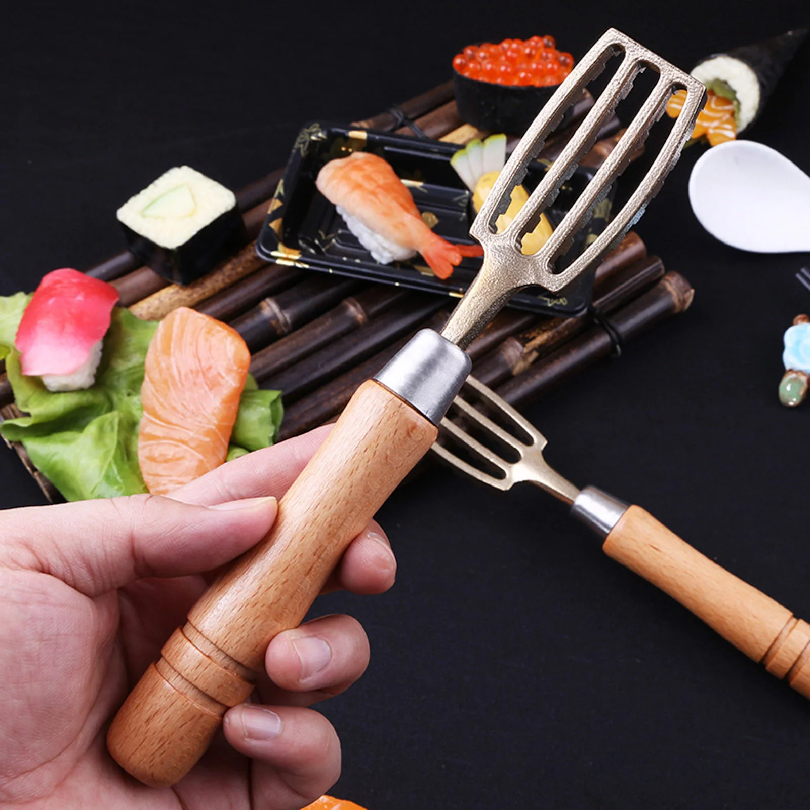 iju7gthy Kitchen Storage Shelfa 4Th of July Inflatable Select Fish Scale Planer Scale Remover Solid Wood Brass Fish Scale Brush Commercial Household Wood Handle Brass Fish Scale Planer