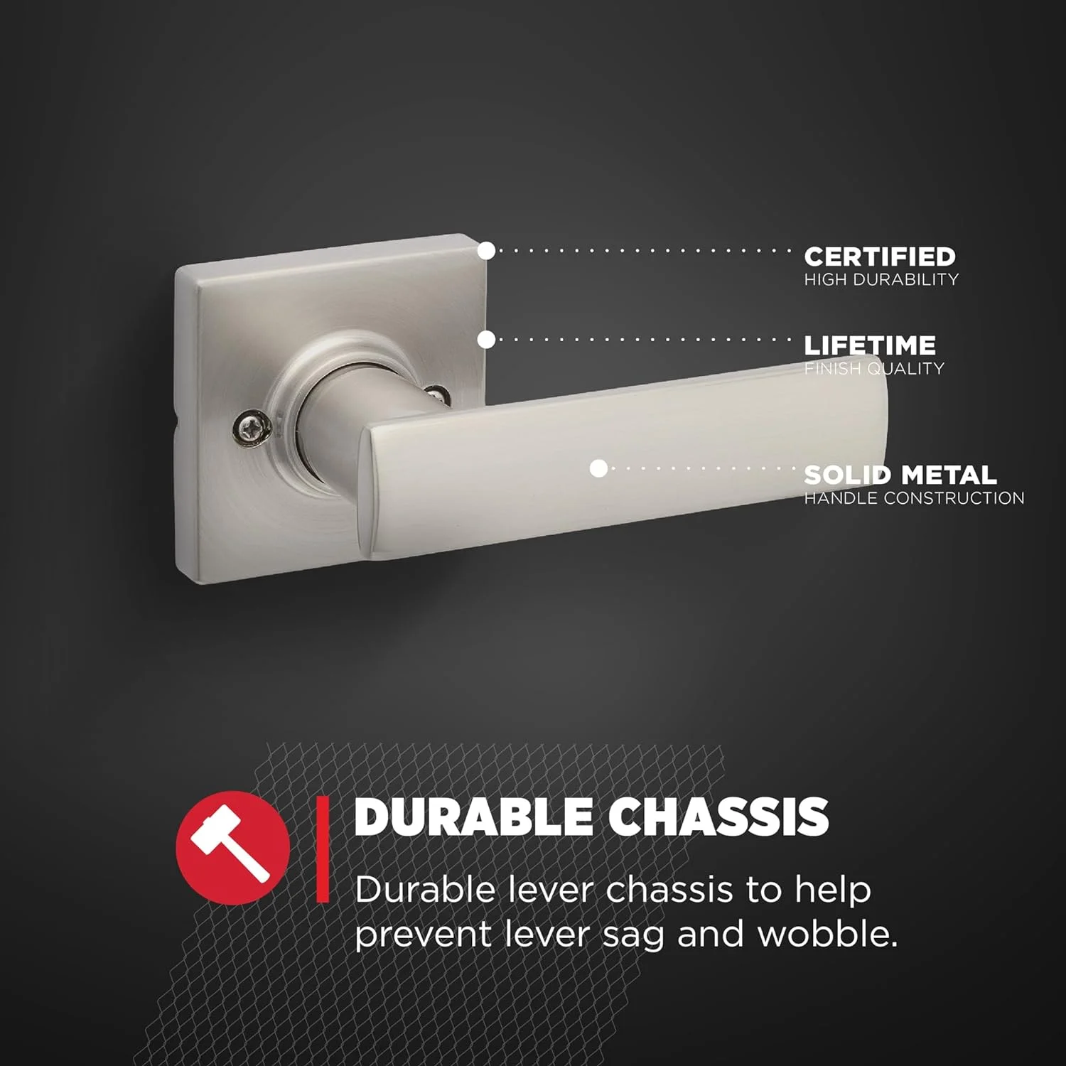 488BRNL SQT 15 Breton Dummy - Satin Nickel