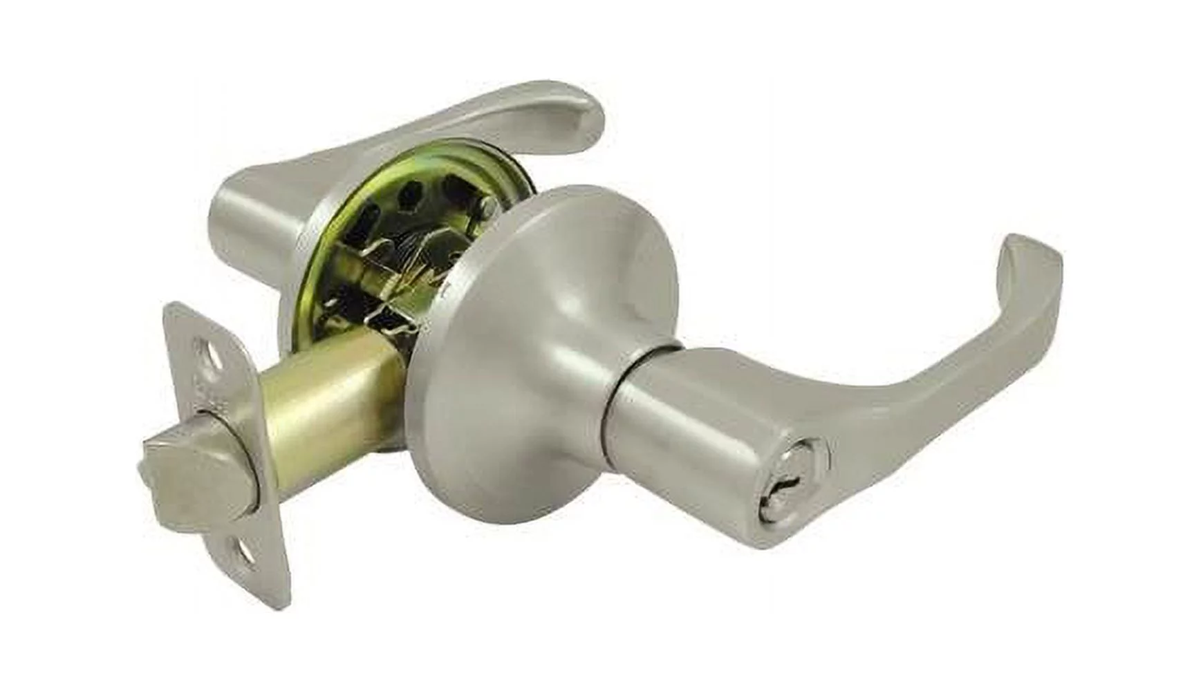 Deltana 6201-15A Manchester Home Series Transitional Door Leverset Single Cylinder Antique Nickel