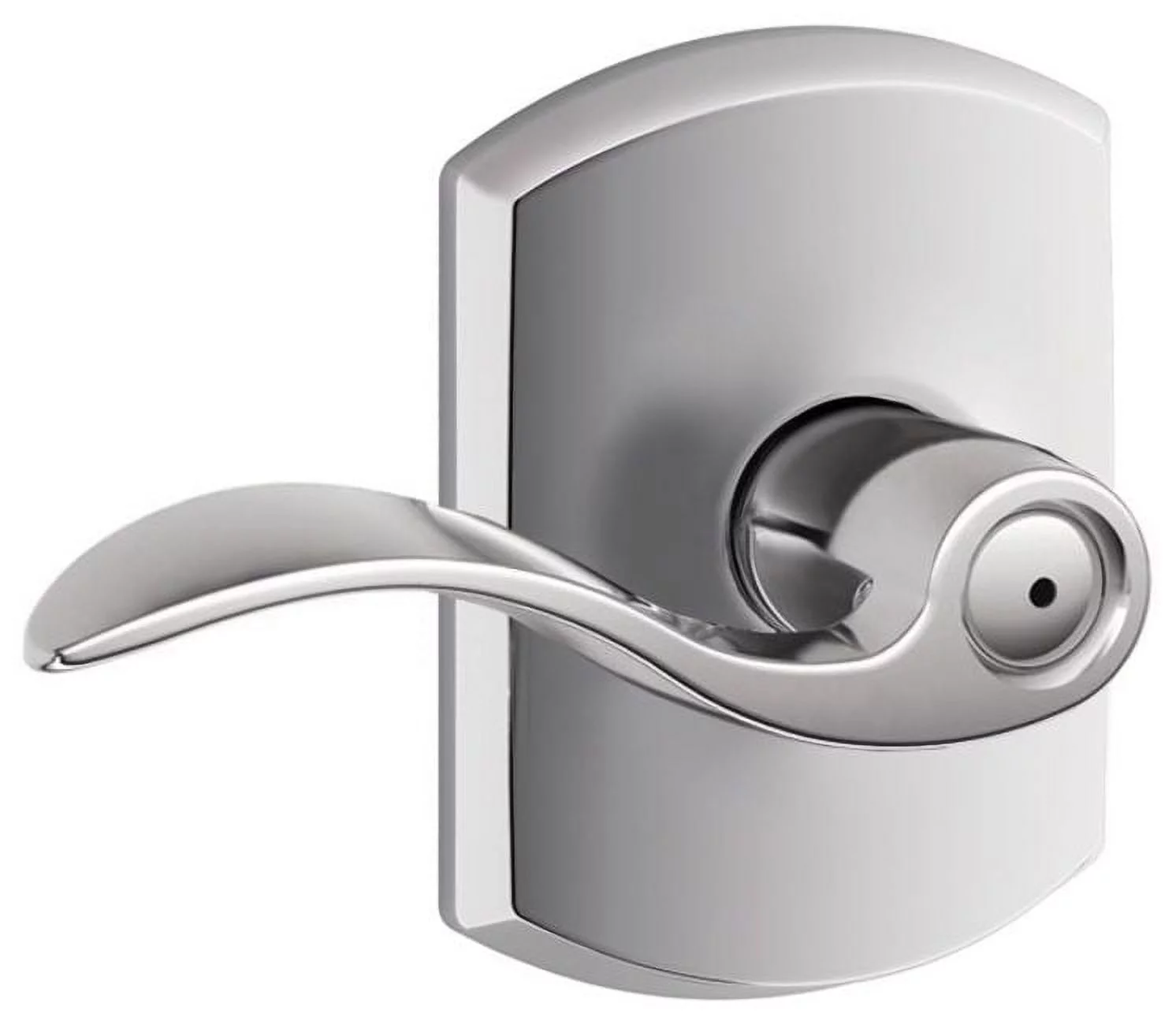 Schlage F40-Acc-Grw Accent Privacy Door Lever Set - Chrome
