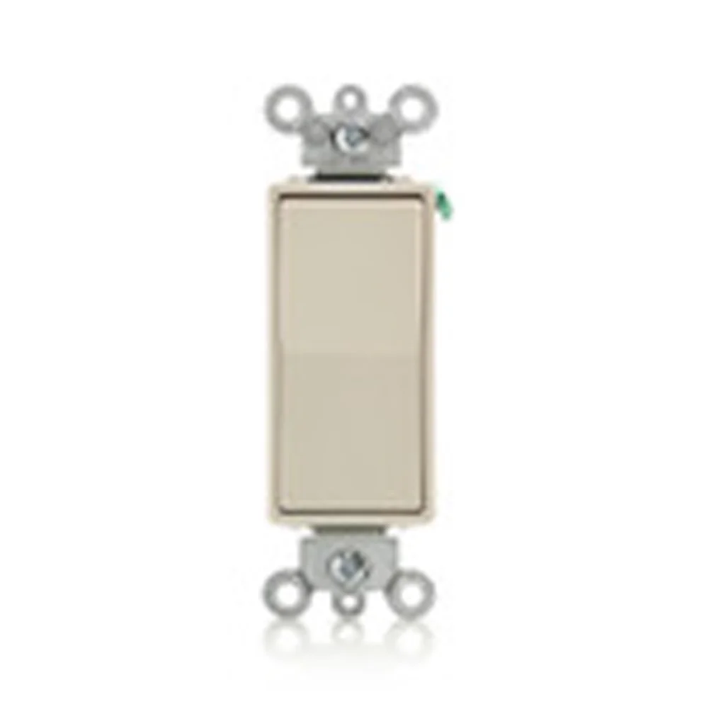 Leviton 5604-2T 4-Way Decora Switch, 15A, 120/277V, Light Almond