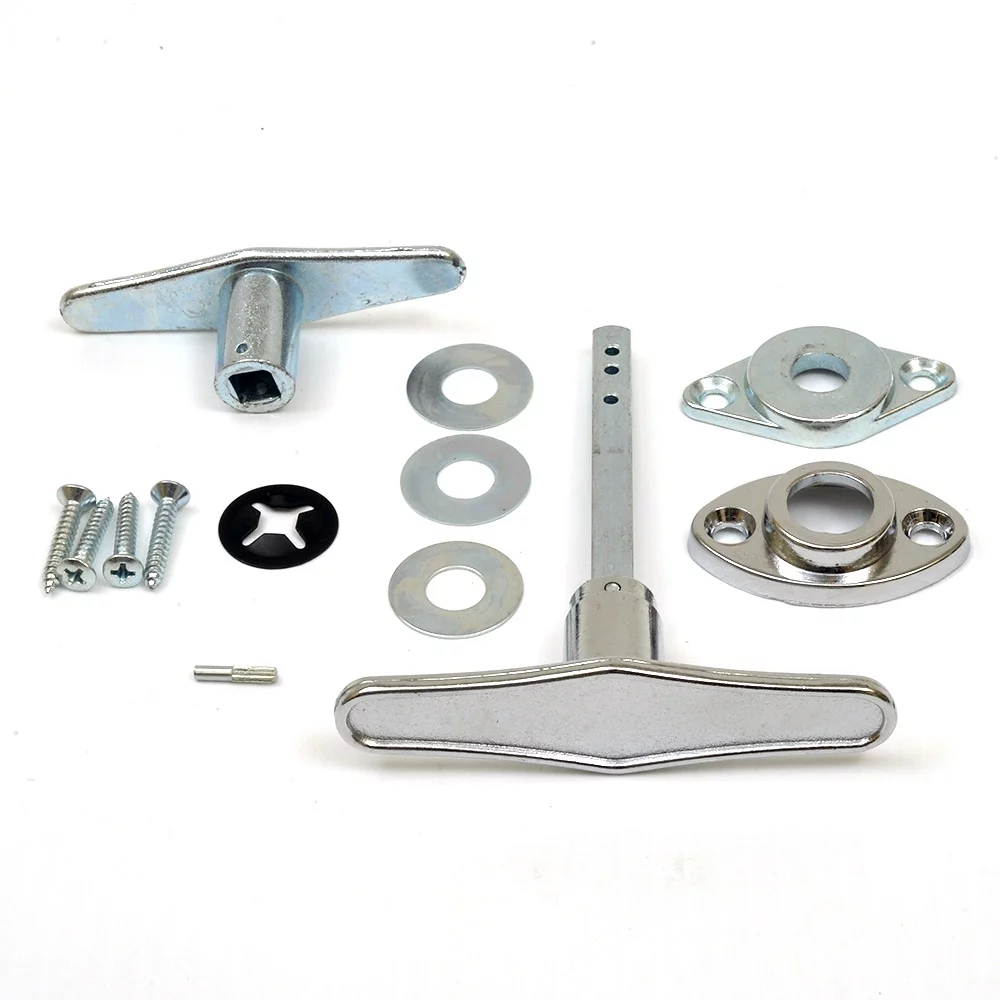 Garage Door Lock T - Handle Assembly (No Keys)
