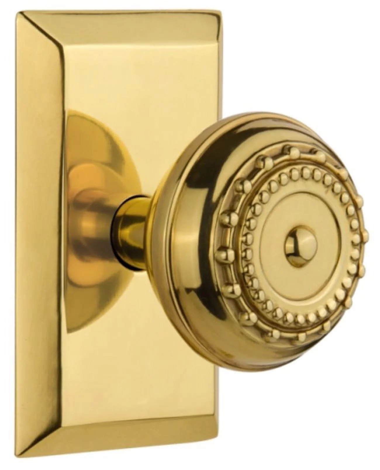 Nostalgic Warehouse Stumea_Sd_Nk Meadows Solid Brass Single Dummy Door Knob - Brass