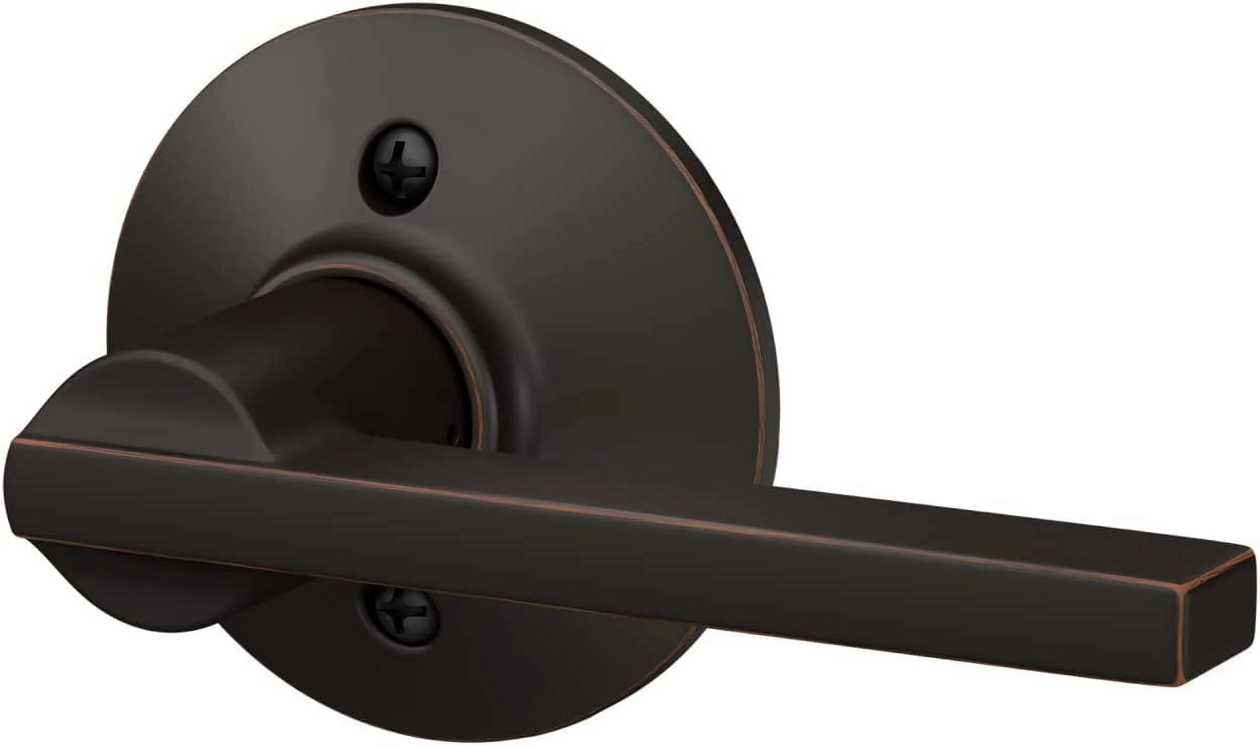 Schlage Lock Company Latitude Lever Non-Turning Lock, Aged Bronze (F170 LAT 716)