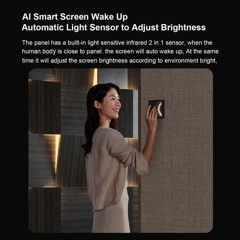 Smart Switch,Panel Switch Screen 3.95 Inch Switch 3.0 Ai Voice Switch Scene Switch ， Inch App Screen White Switch Switch 3.95 Voice Scene App