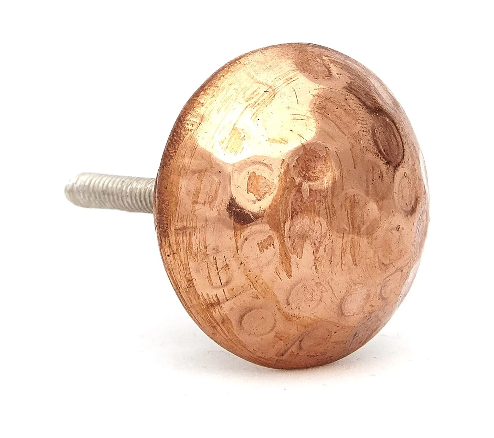 Hammered Copper Brass Knobs - Pack of 12