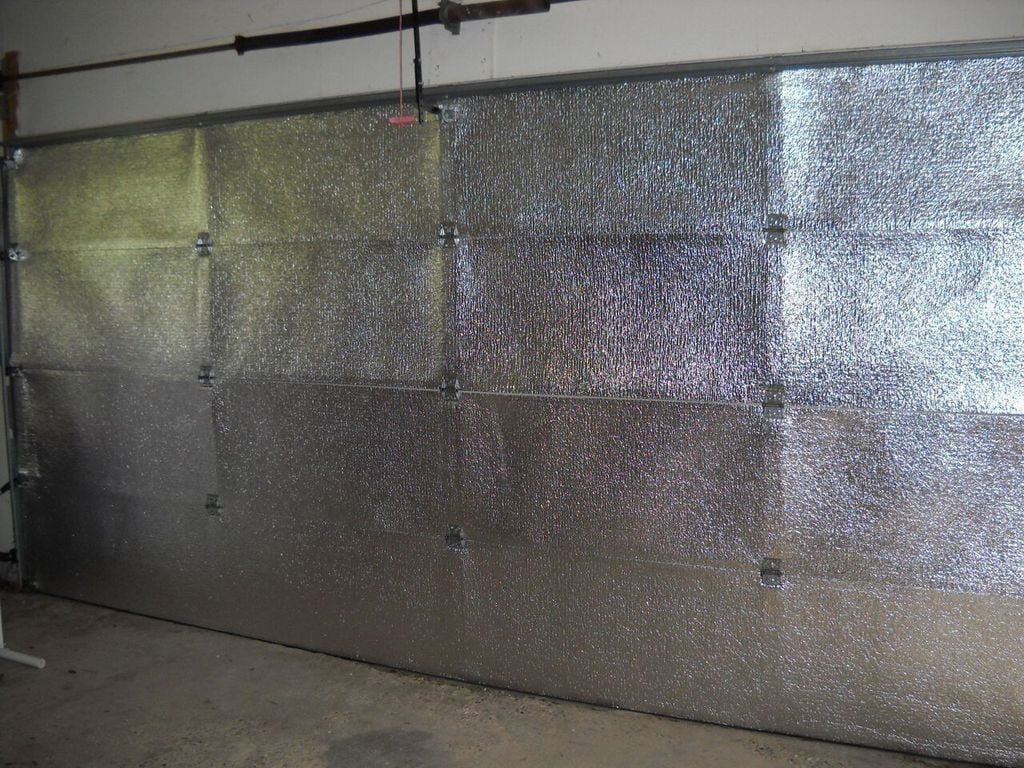 Double 16'Lx7'H Garage door Silver Reflective Foam (not cheap bubble) 4 panel 16'Lx7'H