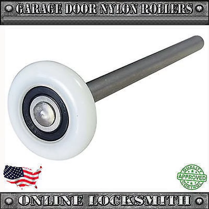 Garage Door Rollers Nylon Wheel Heavy Duty Quiet 11 Ball Bearing 4