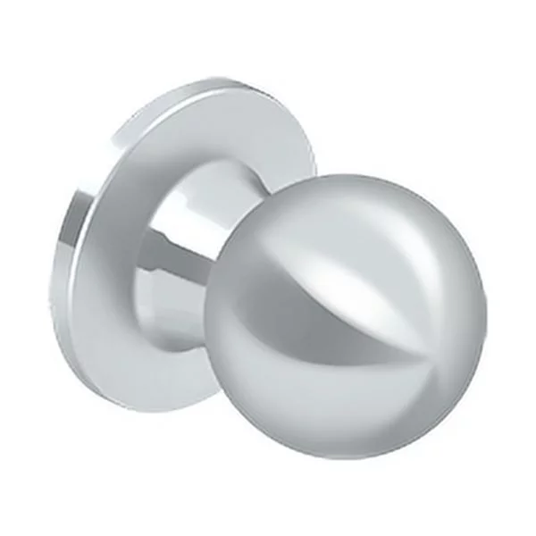 Deltana 6174D-26 St. Thomas Home Series Round Door Knobset Dummy Chrome