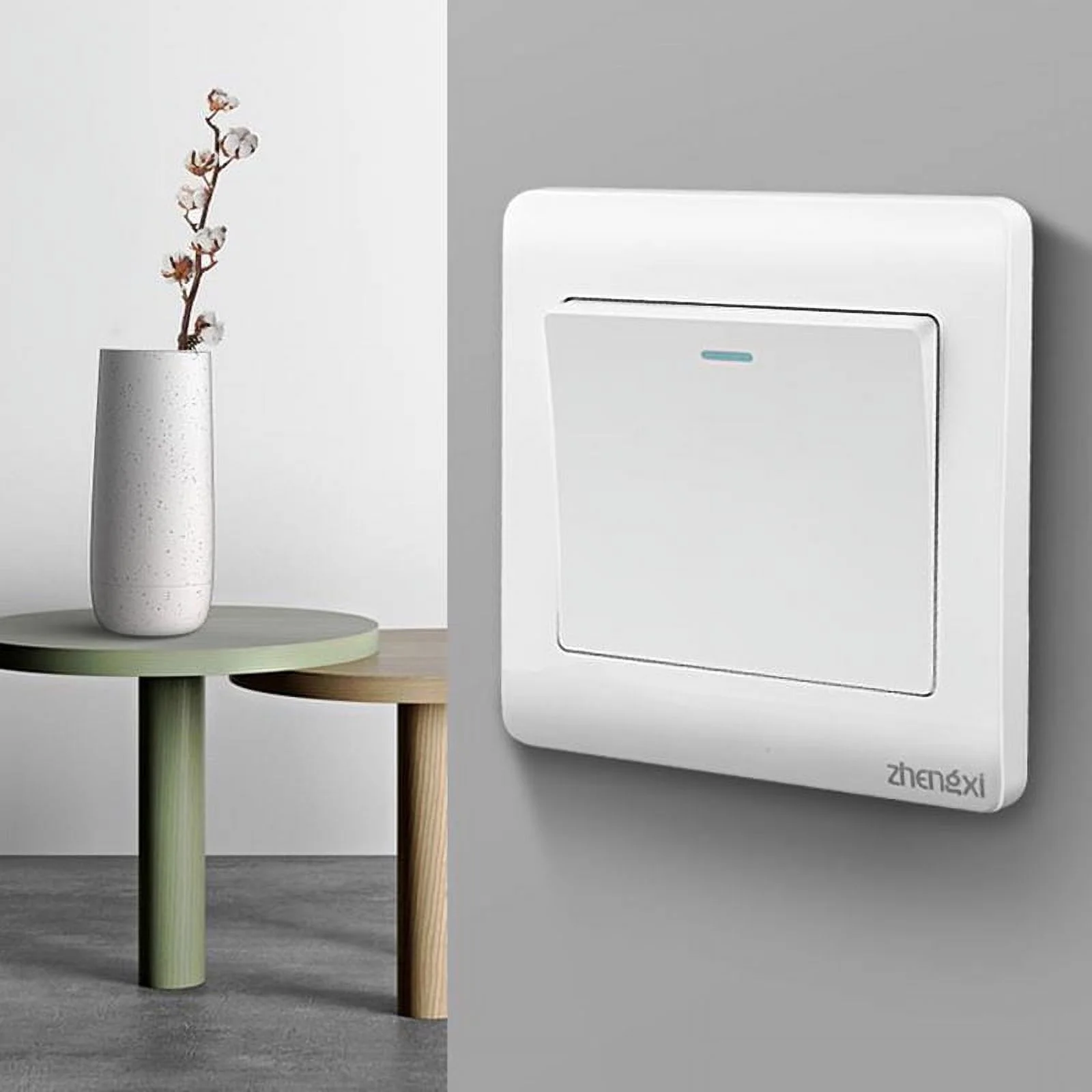 Wall Switch 1/2/3/4 Gang 1Way Button Wall Light Switch On / Off Push Button