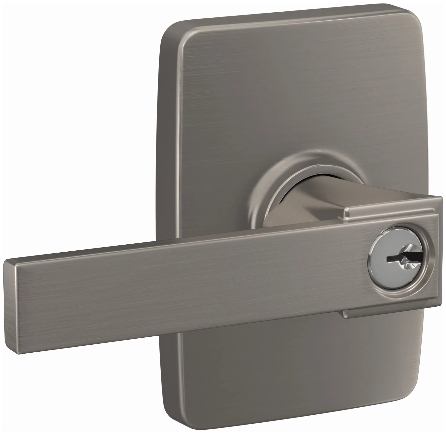 Schlage F51a-Nbk-Gee Custom Northbrook Passage Or Privacy Door Lever Set - Nickel