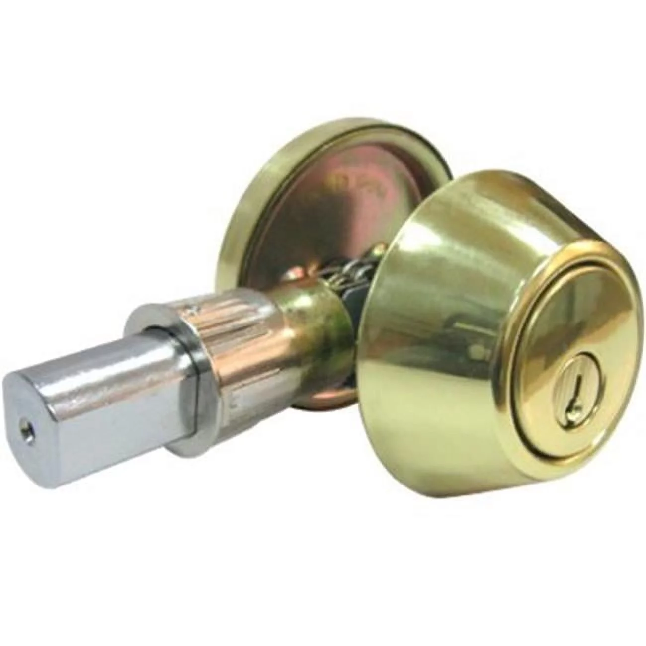 Taiwan Fu Hsing Industrial 221814 Tru-Guard Medium Tulip Style Knob Entry Lockset, Antique Brass