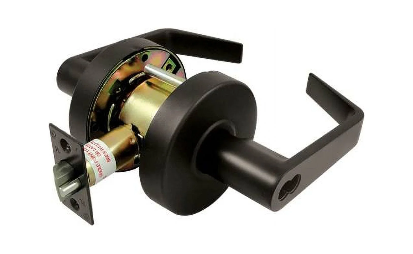 Deltana CL504ECCNC-3 Clarendon Pro Series Grade 2 Commercial Straight Leverset Storeroom Without CYL Polished Brass