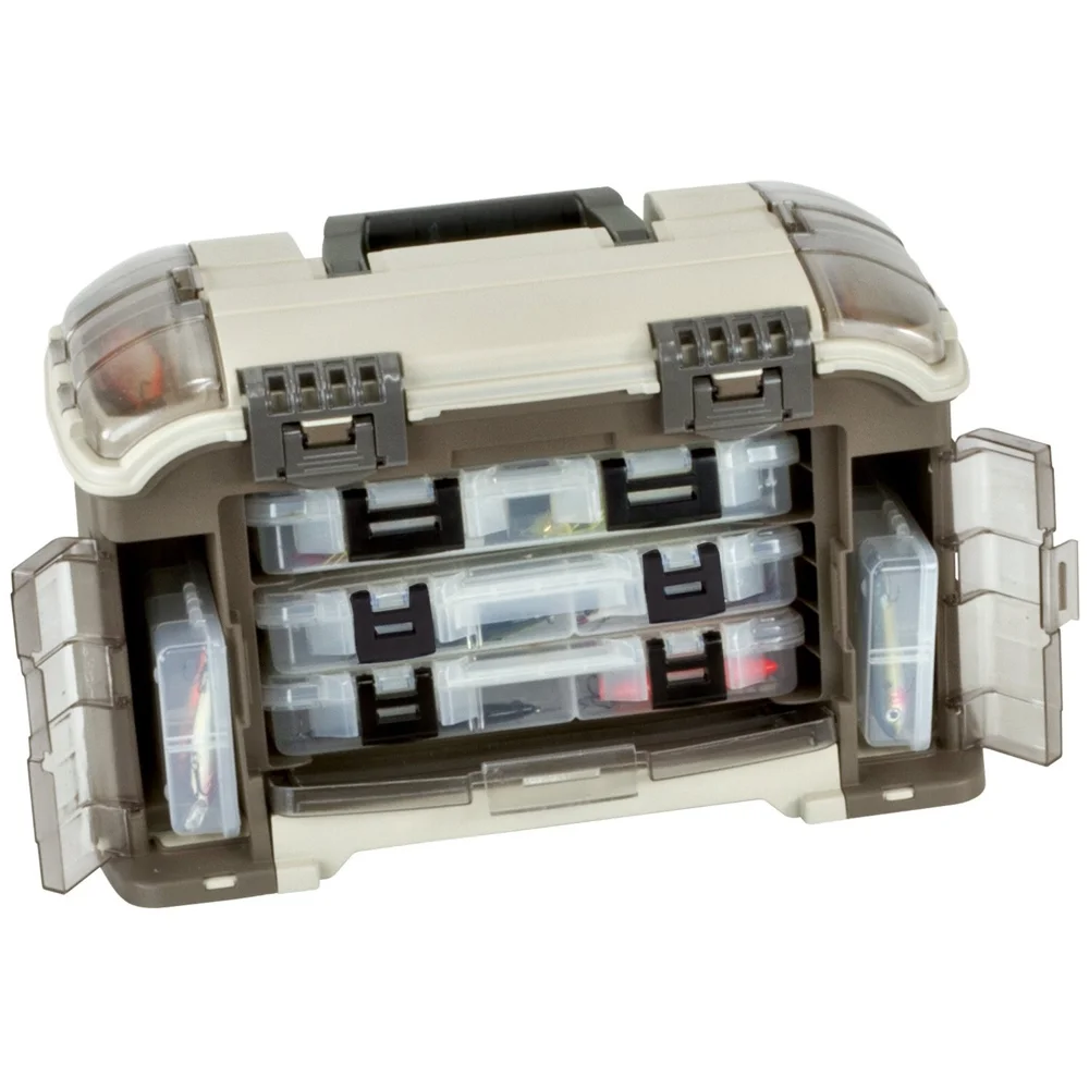 Plano Elite Series Ultimate Angled Tackle System, Graphite & Sandstone