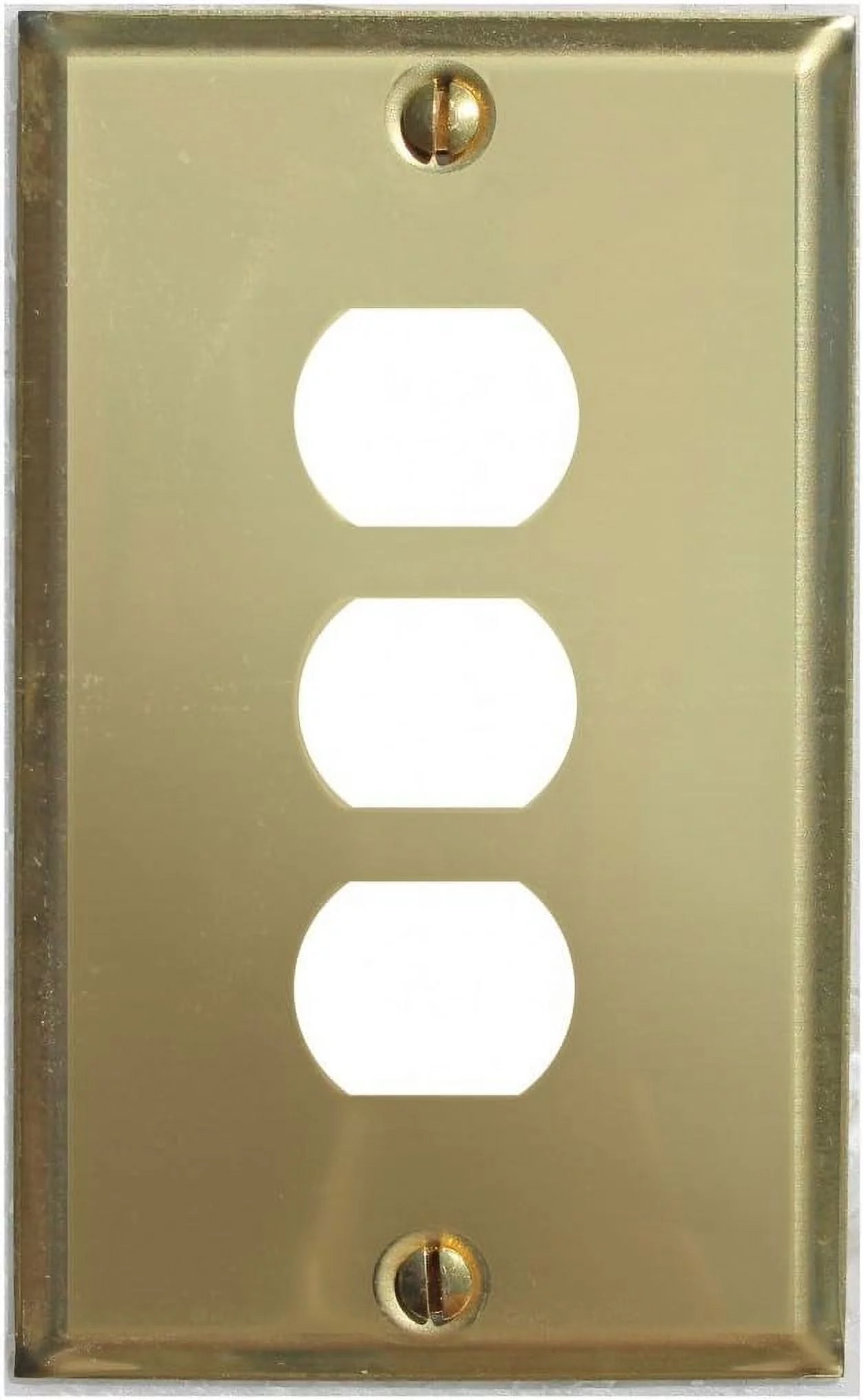 Switchplate Solid Brass 3 Interchangeable/Despard