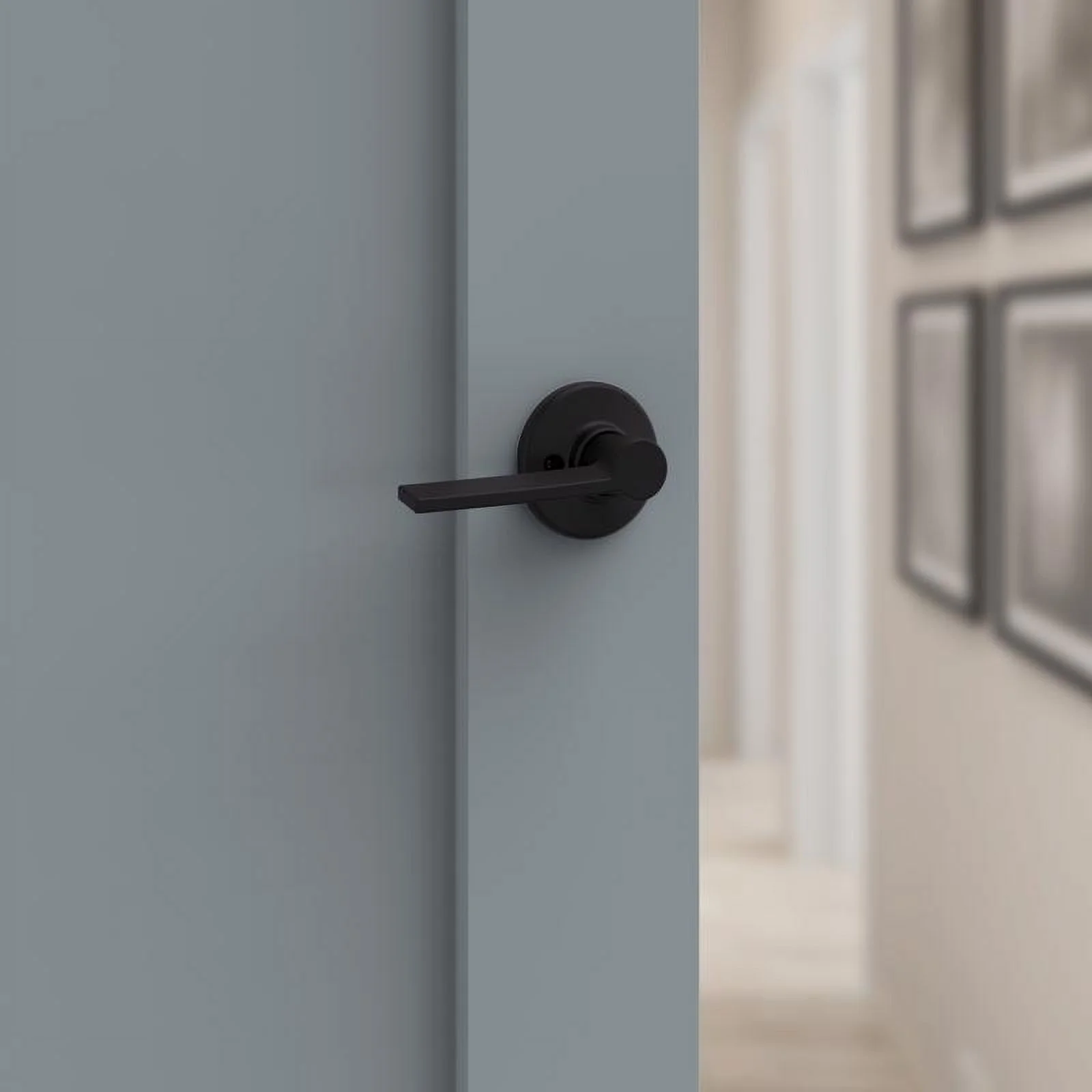 Kwikset Ladera Iron Black Half-Dummy Lever Left Handed