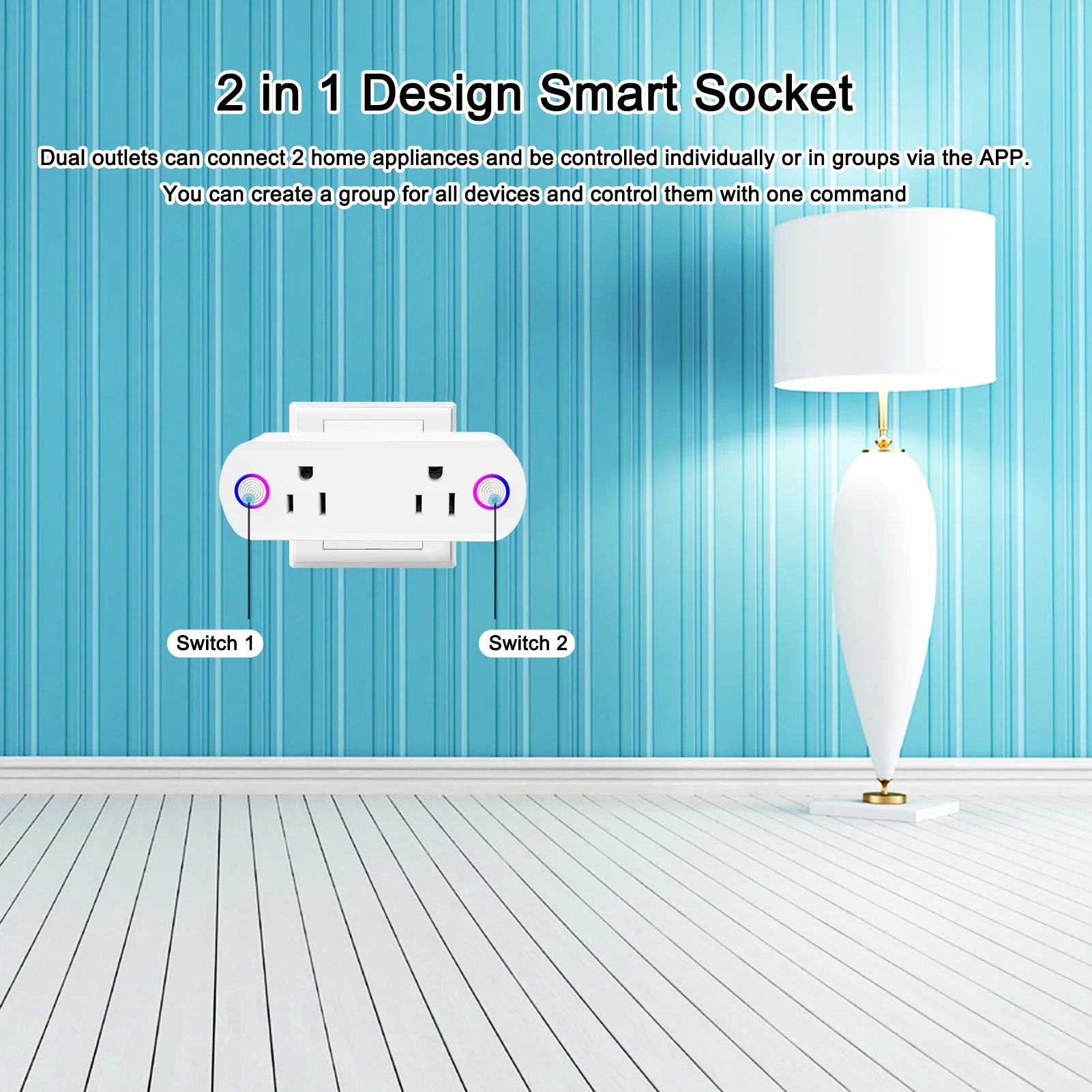 Aibecy Smart socket,Overload Compatible With Socket With Socket With App Voice Switch Overload With App And 2 In 1 And Voice Switch App And Voice Compatible With Ifttt With Ifttt 15a In 1 Smart