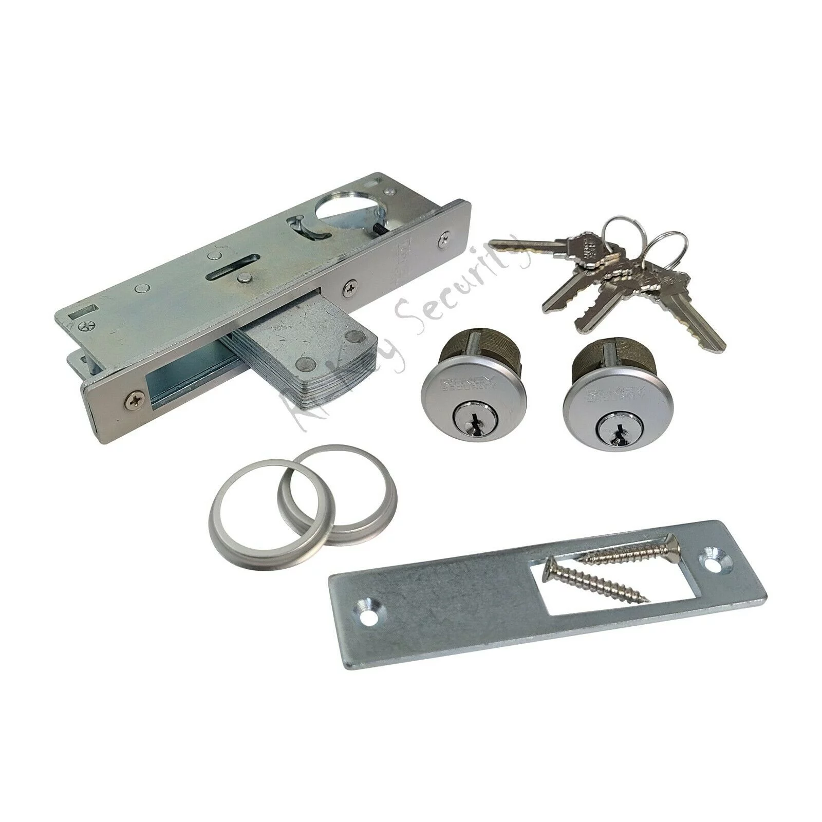 Storefront Door Mortise Lock Bolt Deadbolt with 2 Cylinders Adams Rite Cam 4 Key