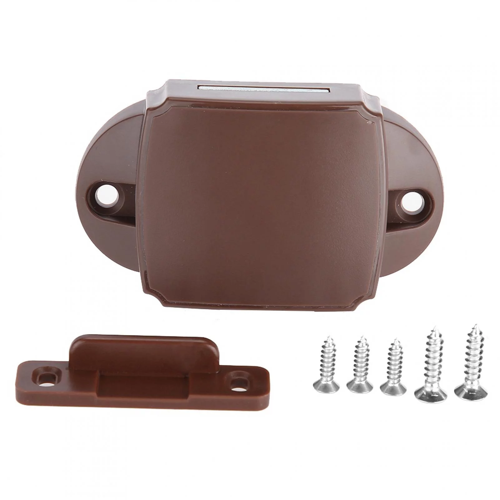 TICFOX RV Boat Cabinet Drawer Push Lock - Zinc Alloy Handle Button Lock Keyless Press and Play Furniture Drawer Accessories for Thickness 14-16mm