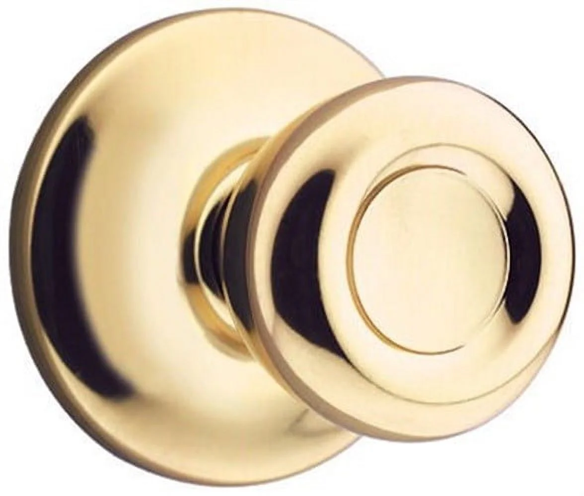 Kwikset Tylo Polished Brass Passage Lockset - (2-3/8