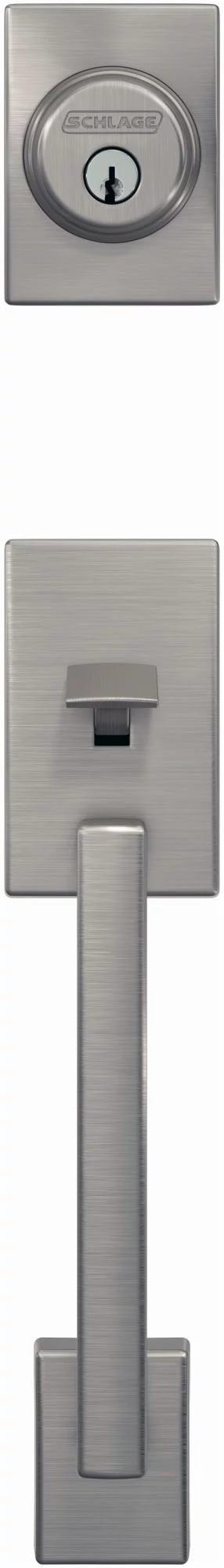 Schlage Fc58-Cen Custom Century Keyed Entry Single Cylinder Sectional Handleset - Brass