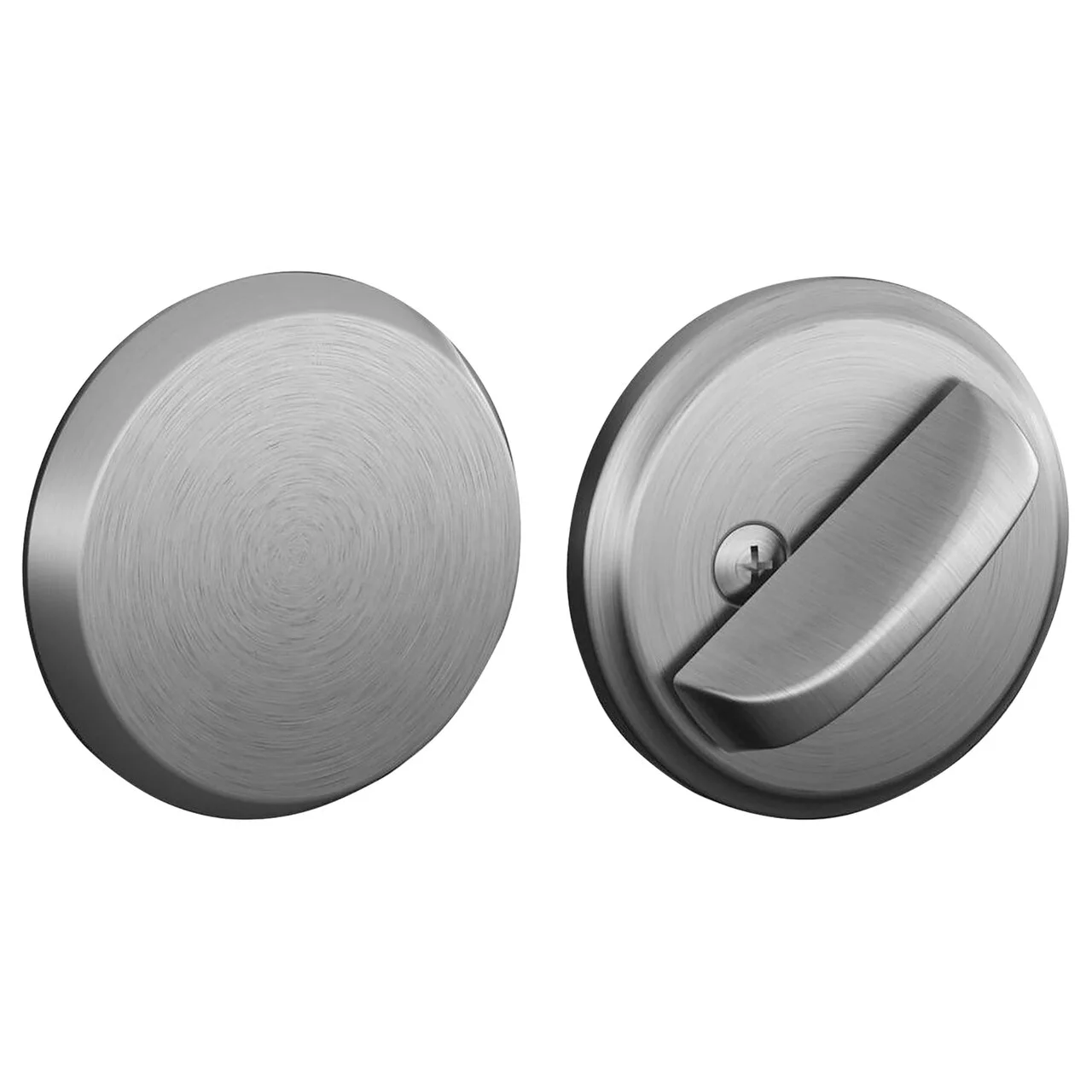 Schlage Residential B80 626 One-Sided Deadbolt Dual Option Latch Satin Chrome Finish