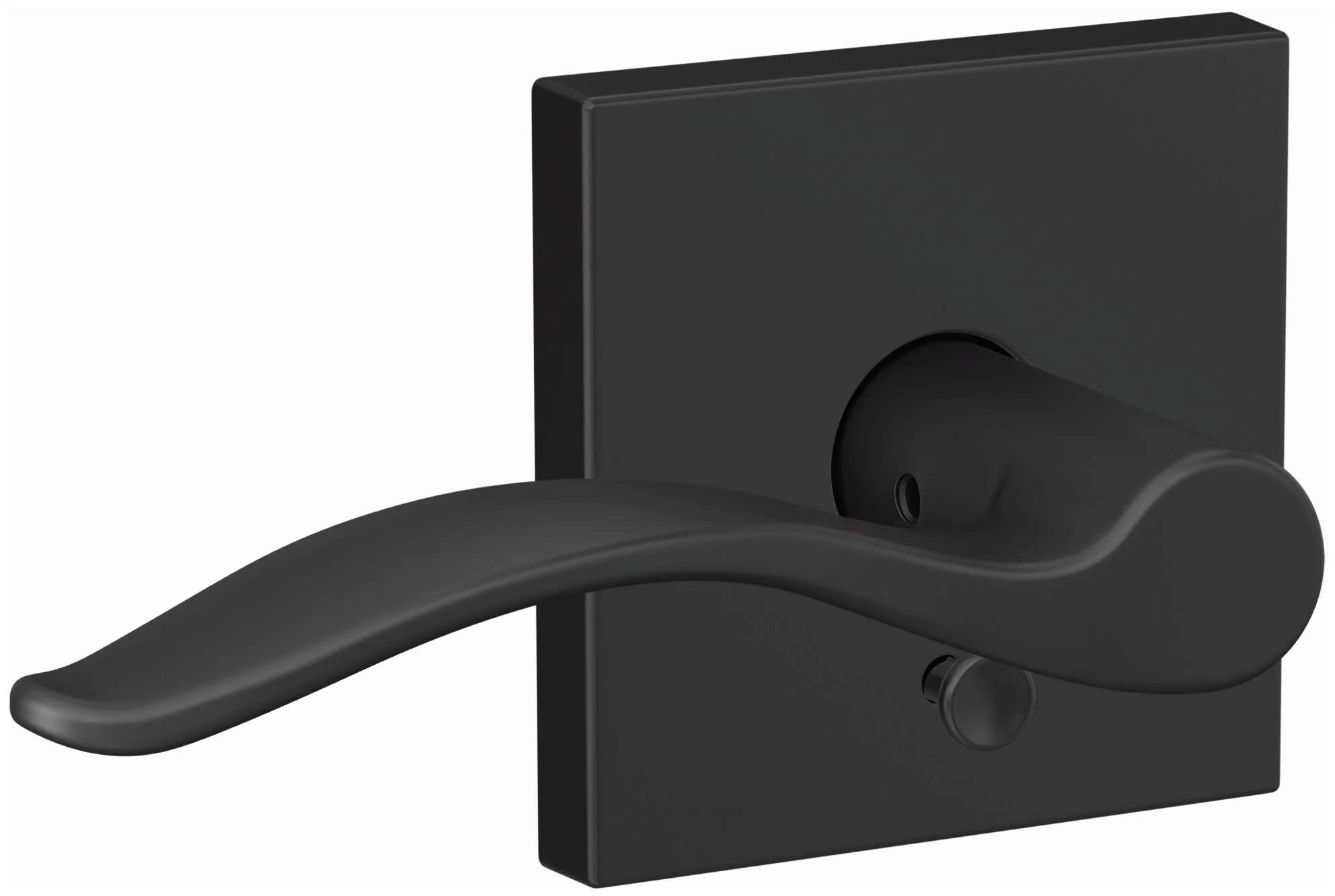 Schlage Fc21-Pen-Col Custom Pennant Passage Or Privacy Door Lever Set - Black