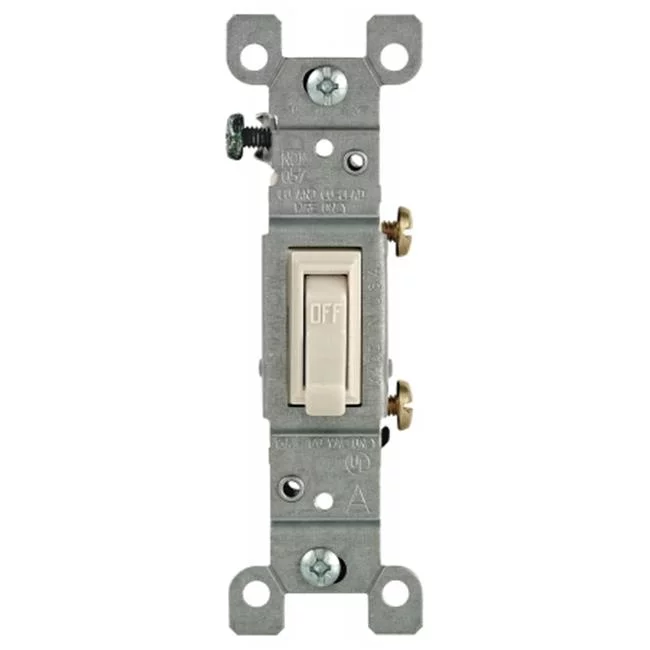 Leviton Mfg  Light Almond 15 Amp Quiet Switch - Light Almond