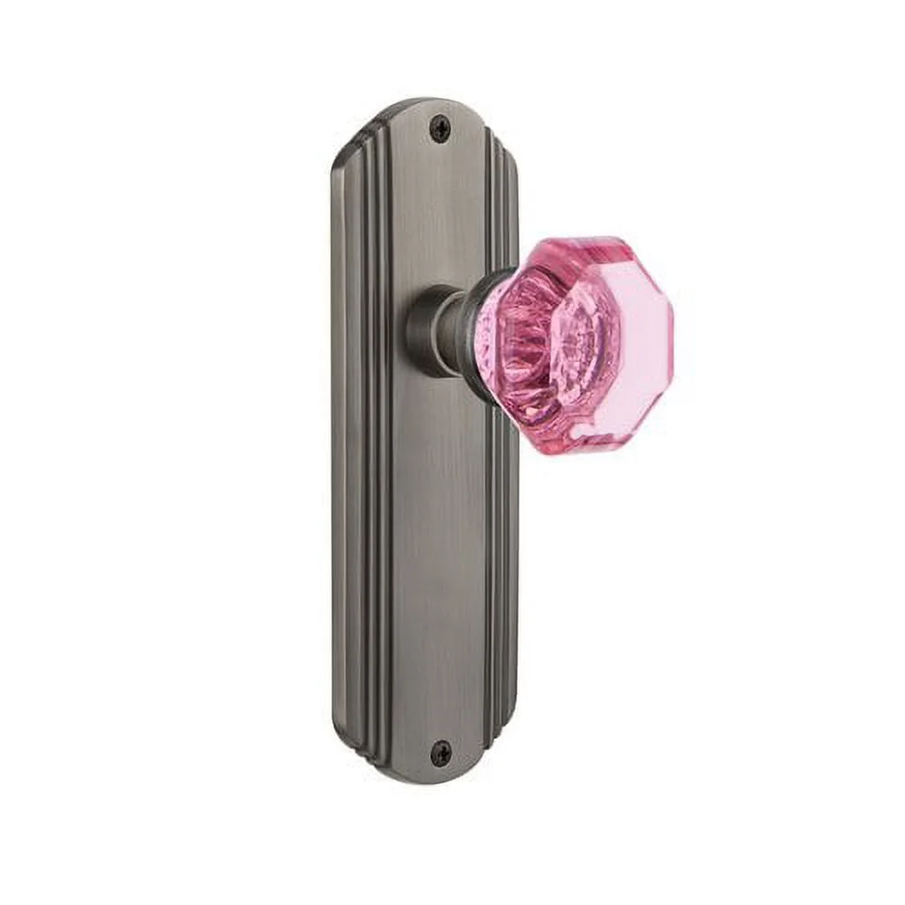 Nostalgic Warehouse Decwap_Prv_234_Nk Deco Solid Brass Rose Privacy Door Knob Set - Brass