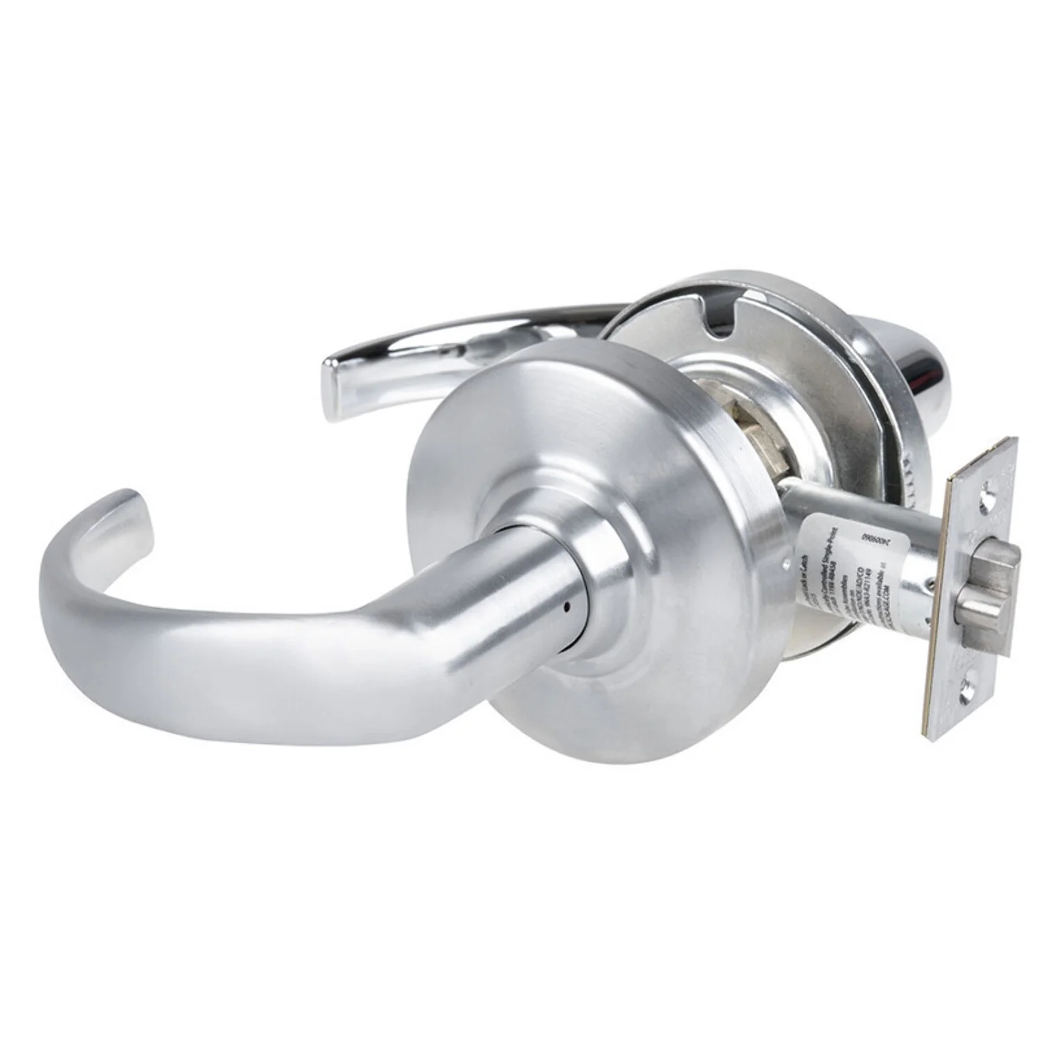 Schlage ND10S SPA 626 Grade 1 Passage Latch Sparta Lever Non-Keyed Satin Chrome Finish Non-Handed