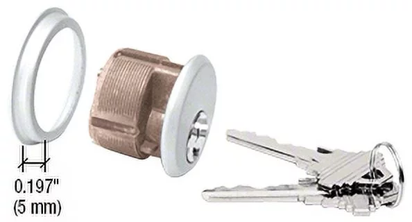 CRL DL2170Y8KAA Aluminum Single Mortise Cylinder with Yale 