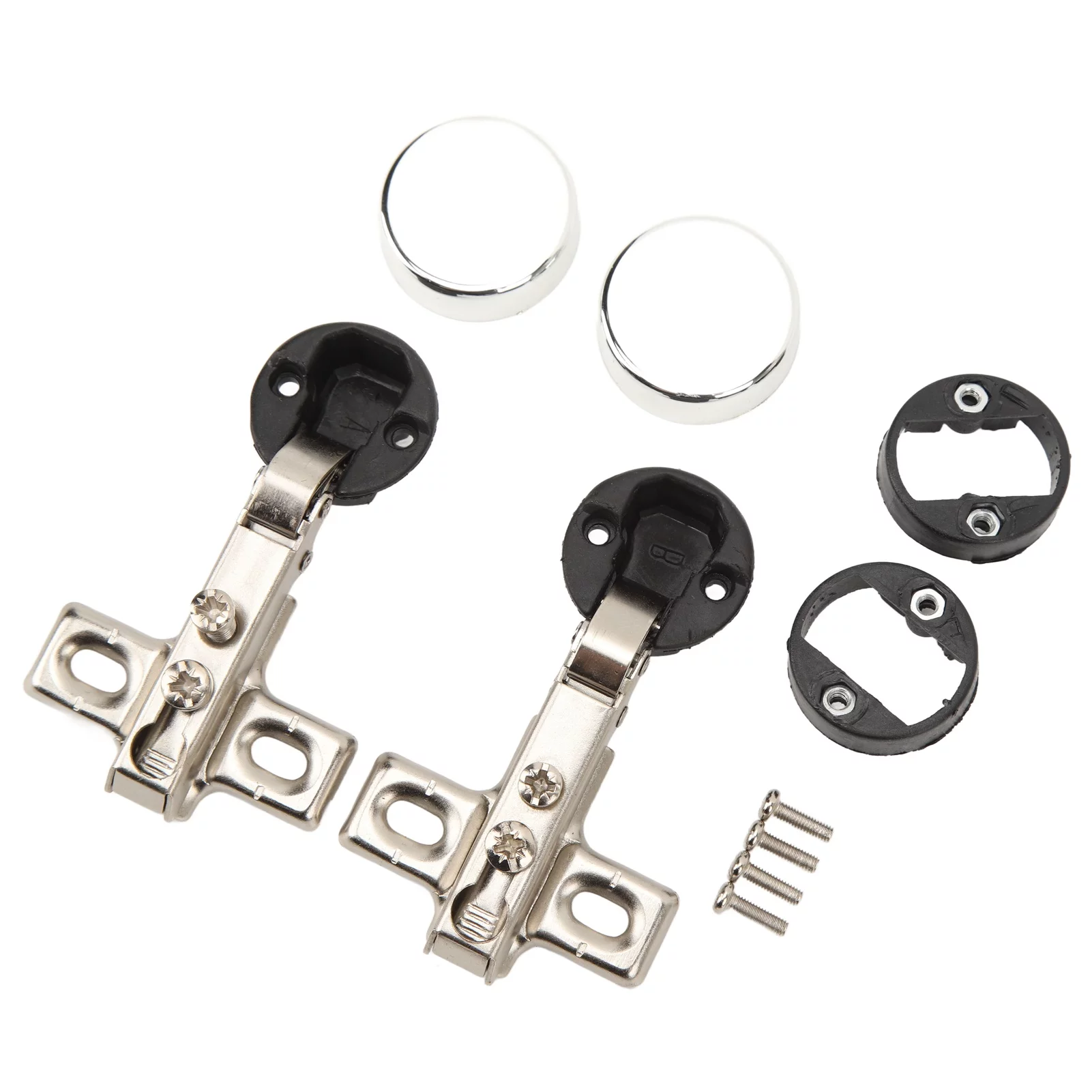 Soft Close Damping Hinge 2pcs 26mm Hole Soft Close Hinge Soft Closing Cabinet Hinge for Cabinet Glass Door Full Cover