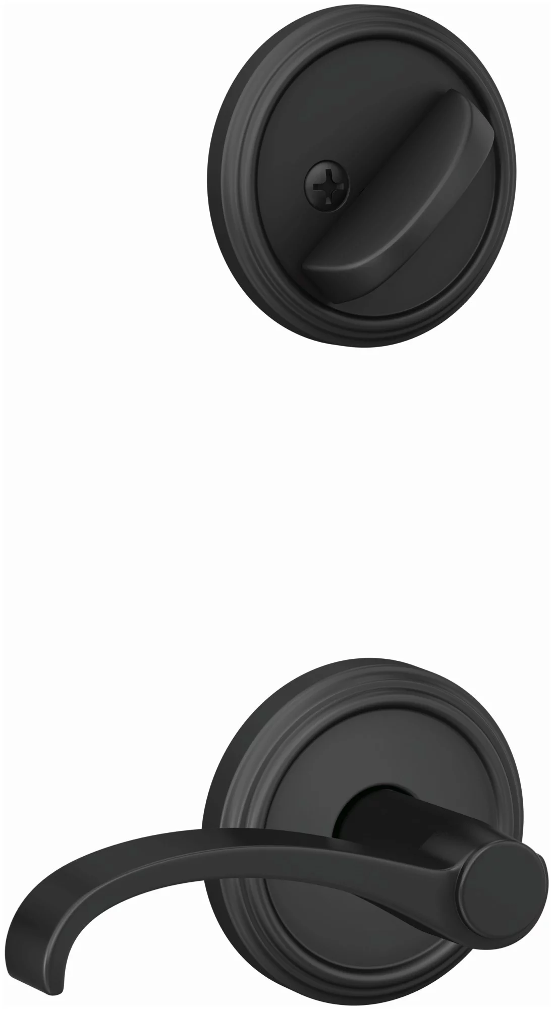 Schlage Fc94-Wit-Ind Custom Interior Only Non-Turning One-Sided Dummy - Black