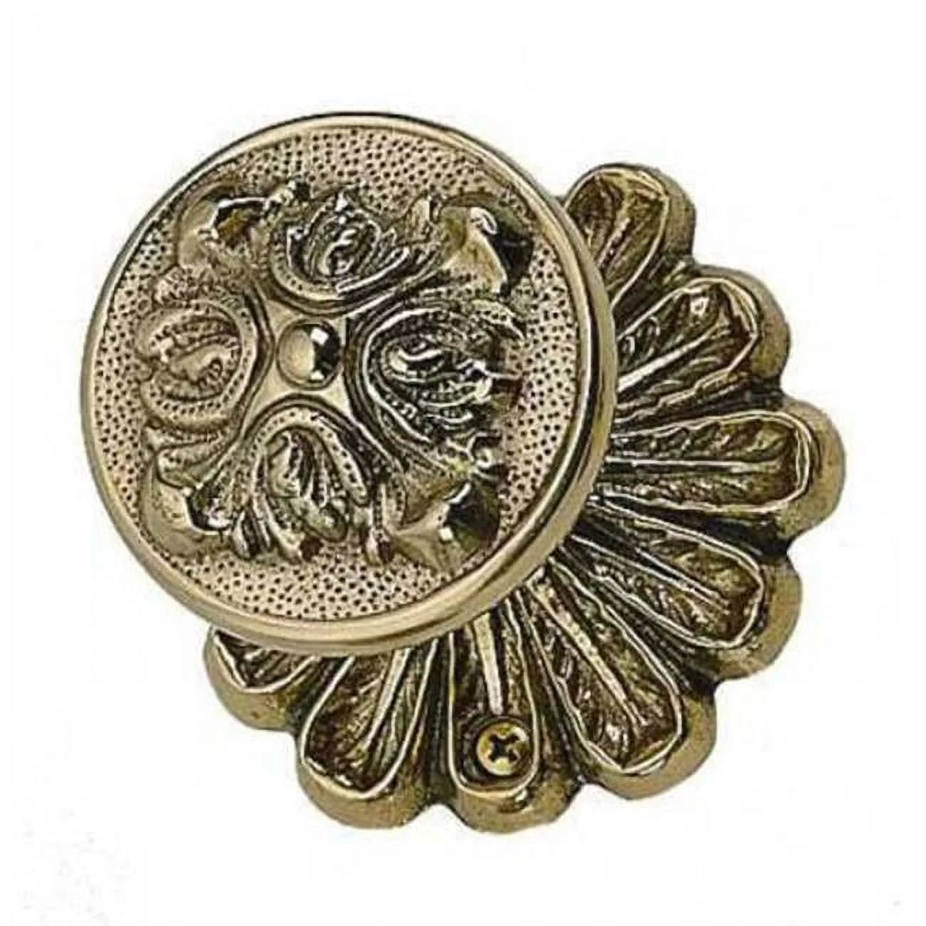 Brass Accents D05-K144G-MLT-609 Maltesia Knob & Rose Privacy Set - Antique Brass