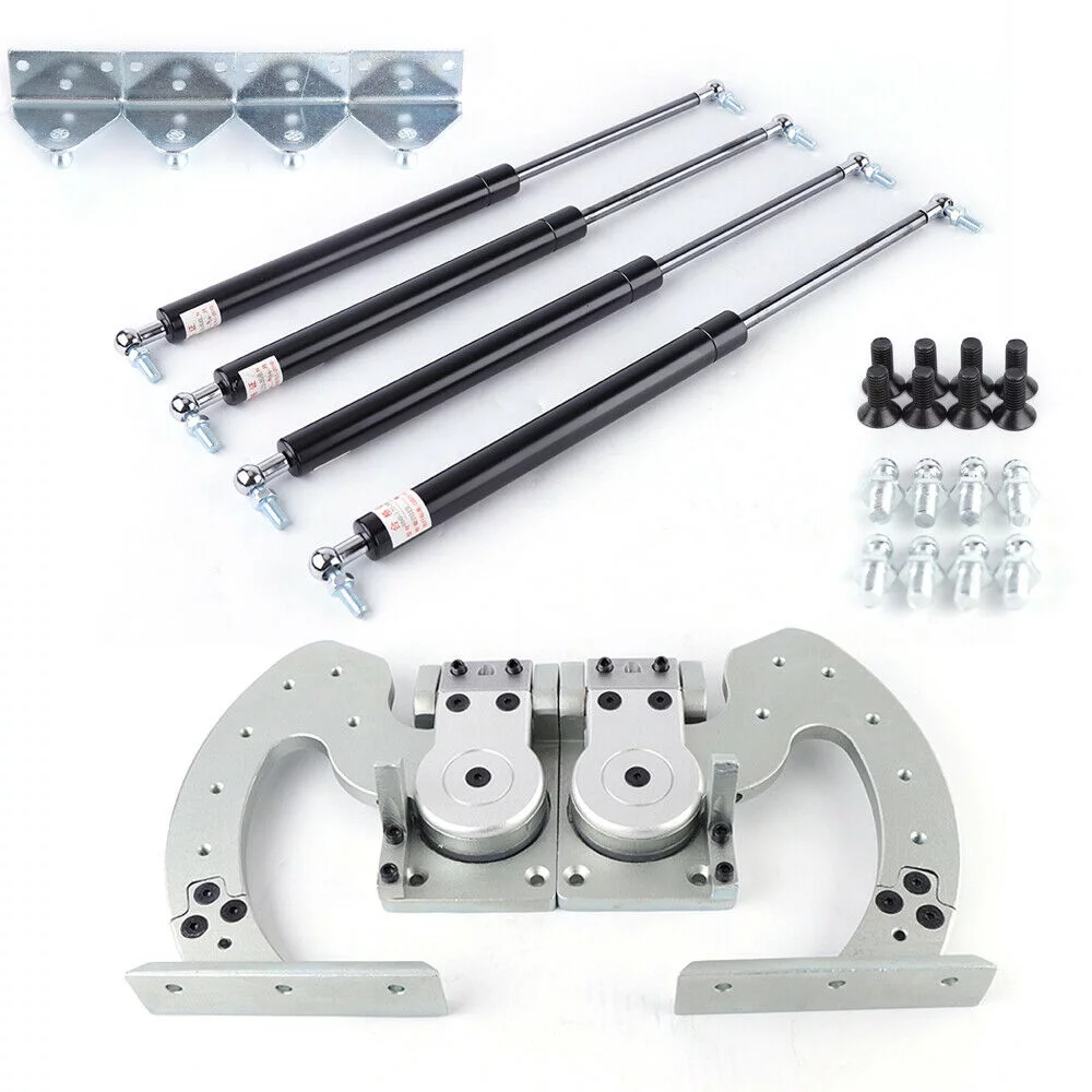 CNCEST Universal Lambo Door Conversion Kit Hinge Bolt On Adjustable 90 Degree Vertical
