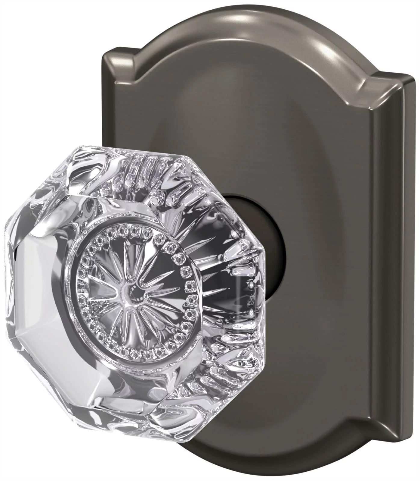 Schlage Fc172-Alx-Cam Custom Alexandria Non-Turning Two-Sided Dummy Door Knob Set - Nickel