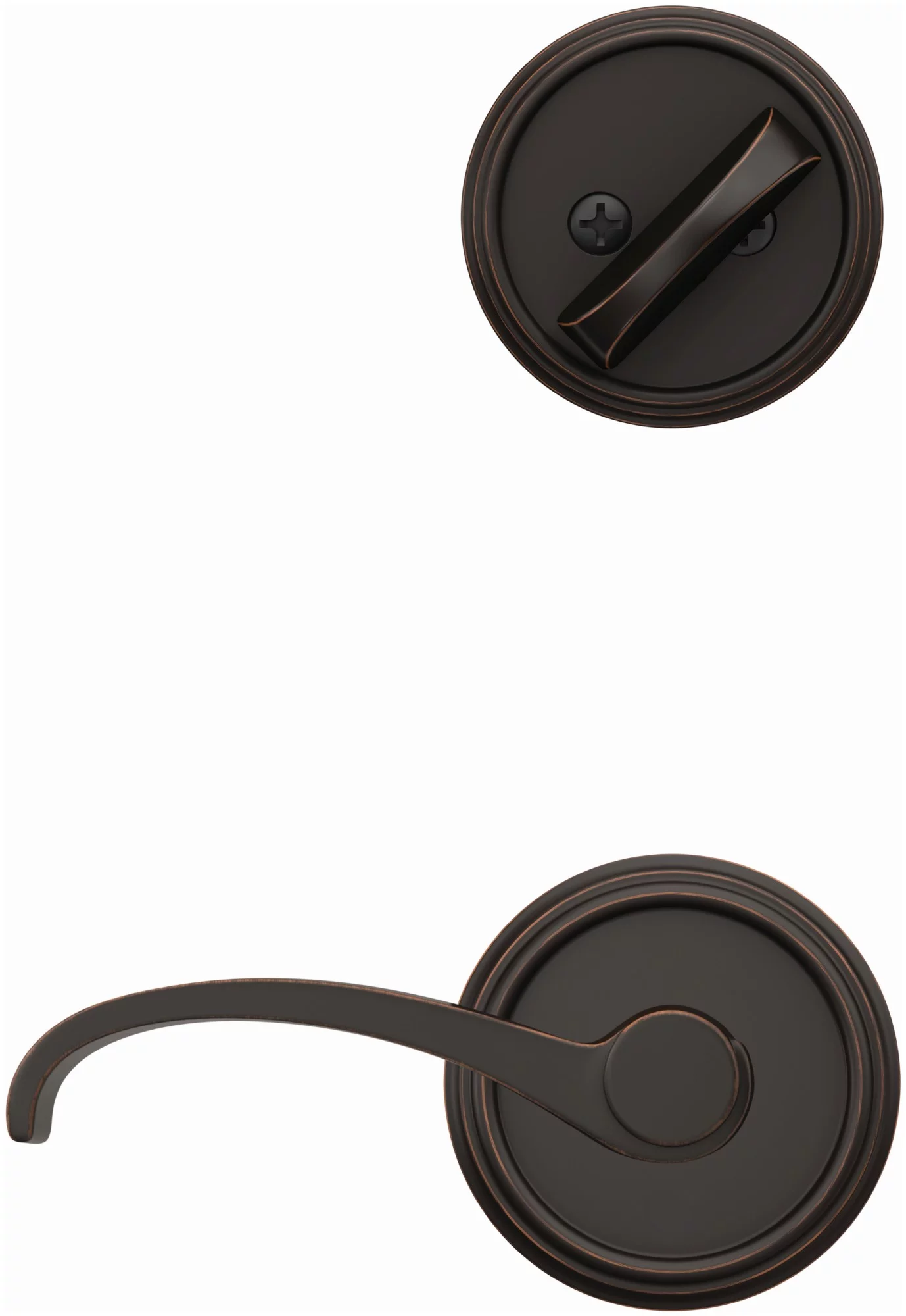 Schlage Fc94-Wit-Ind Custom Interior Only Non-Turning One-Sided Dummy - Black