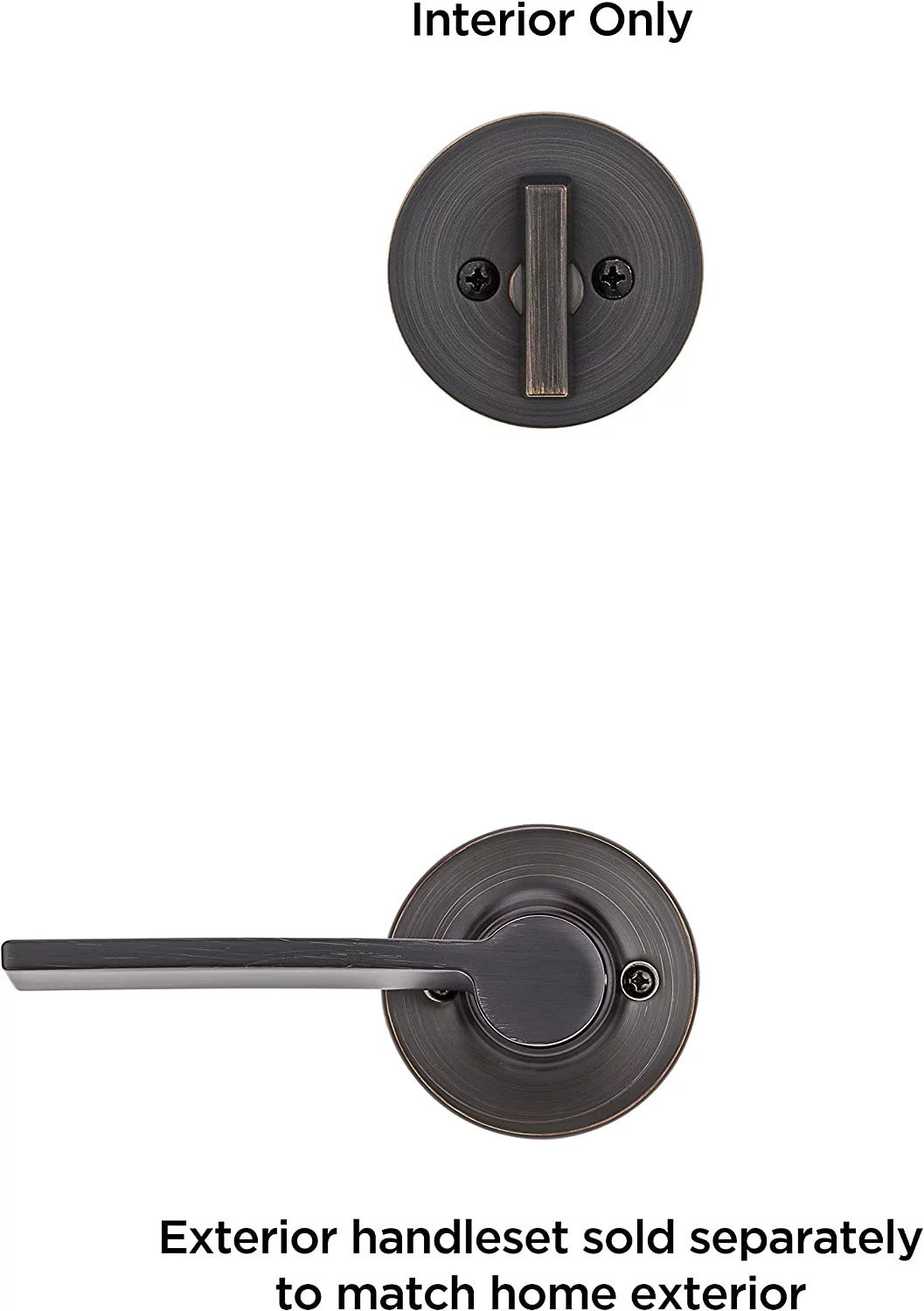 Kwikset 604Lrl-Rh Ladera Right Handed Single Cylinder Interior Pack For Kwikset Series