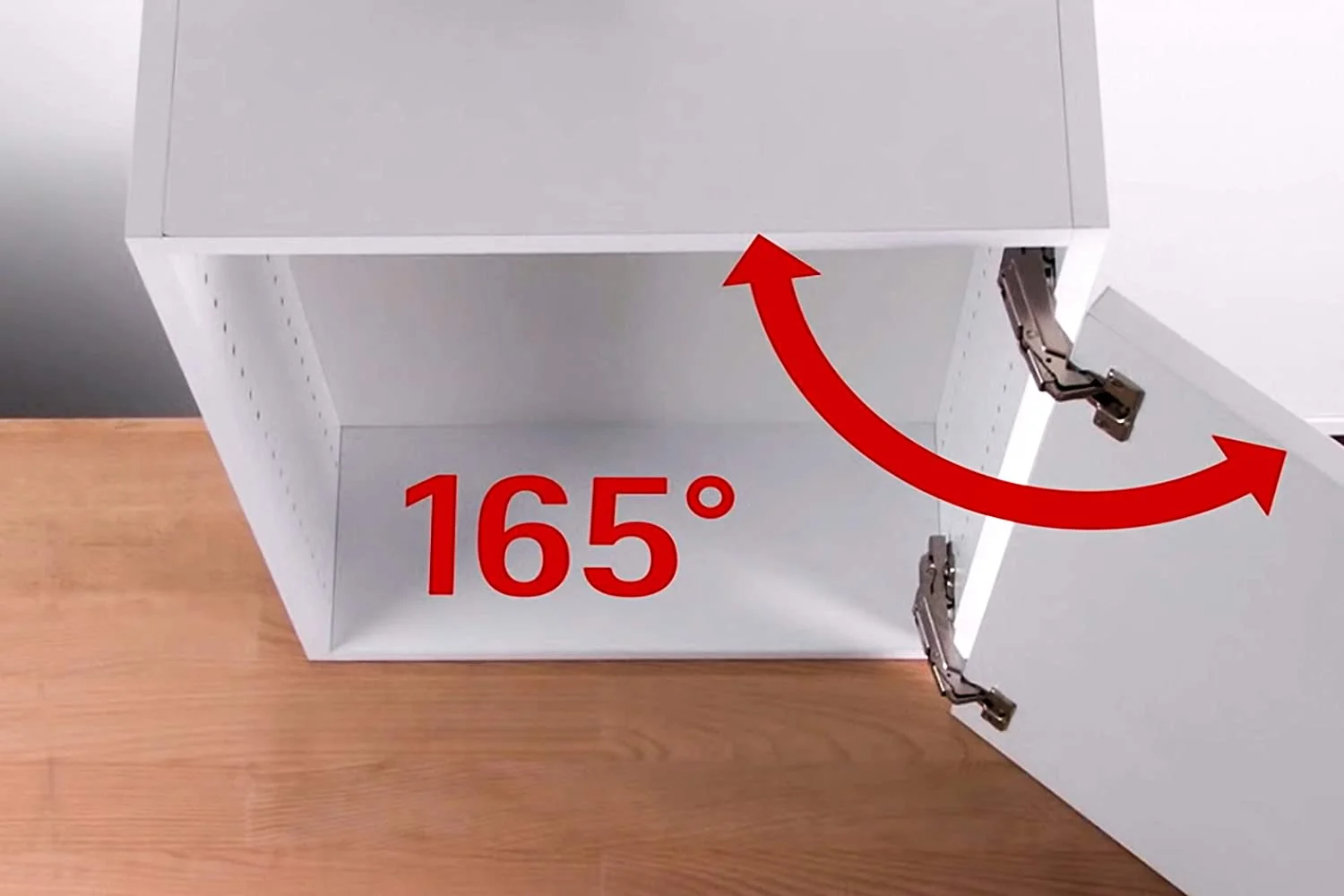 Berta 165 Degree Soft Close Full Overlay Frameless Lazy Susan Cabinet Hinges with Screws (4 Pack)