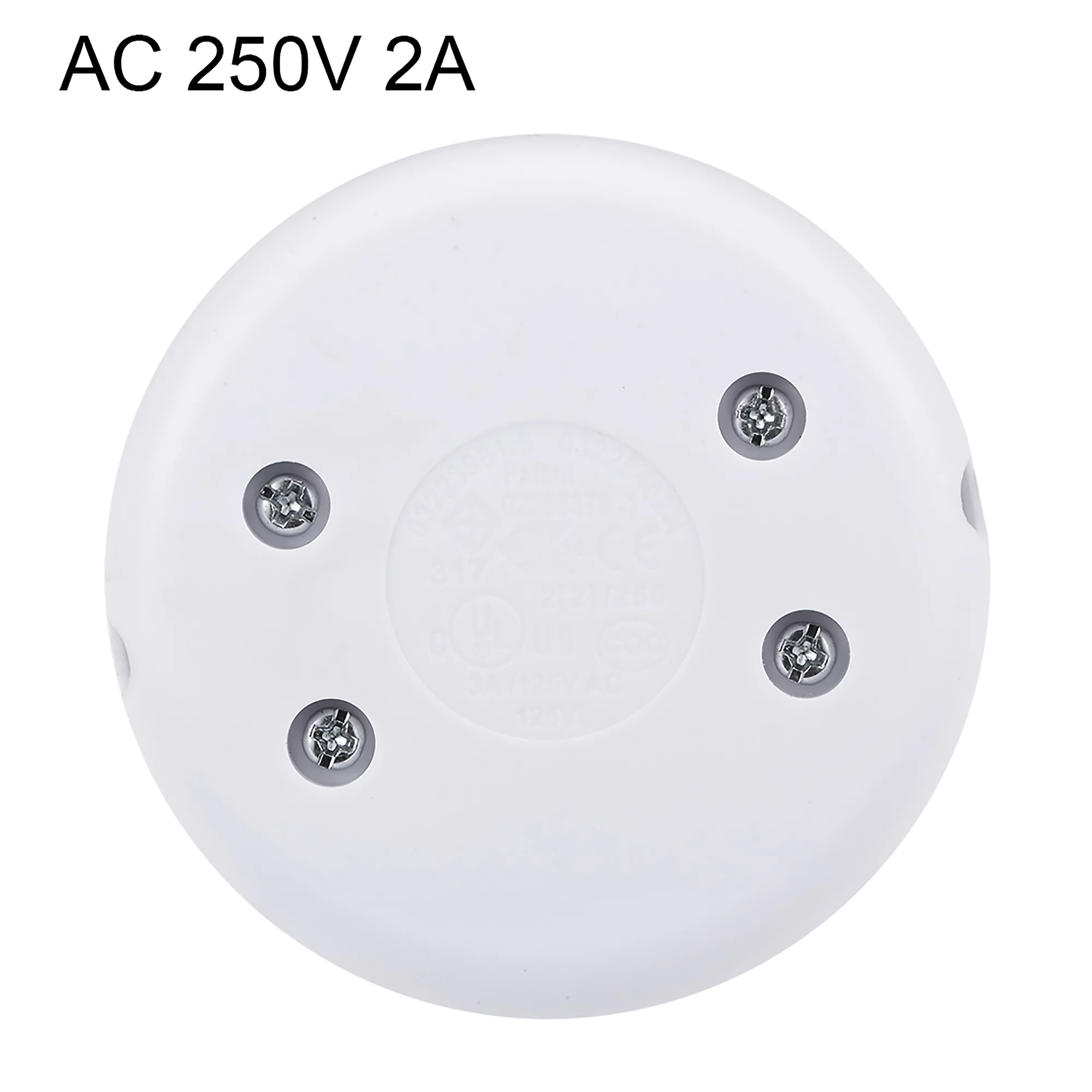 Uxcell Inline Foot Pedal Push Button Switch Round Lamp Light Foot Control white