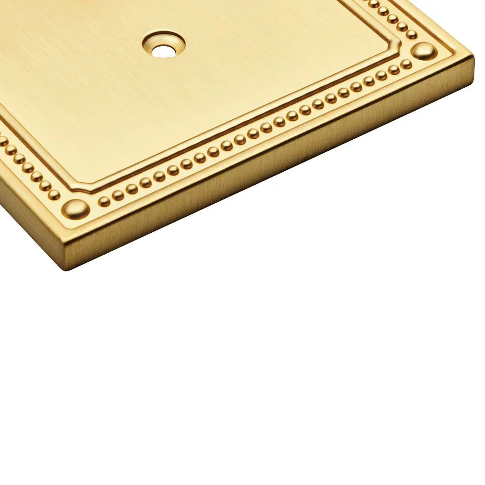Franklin Brass W35063-BB Beaded Single Switch / GFCI Brushed Brass Cover Plate