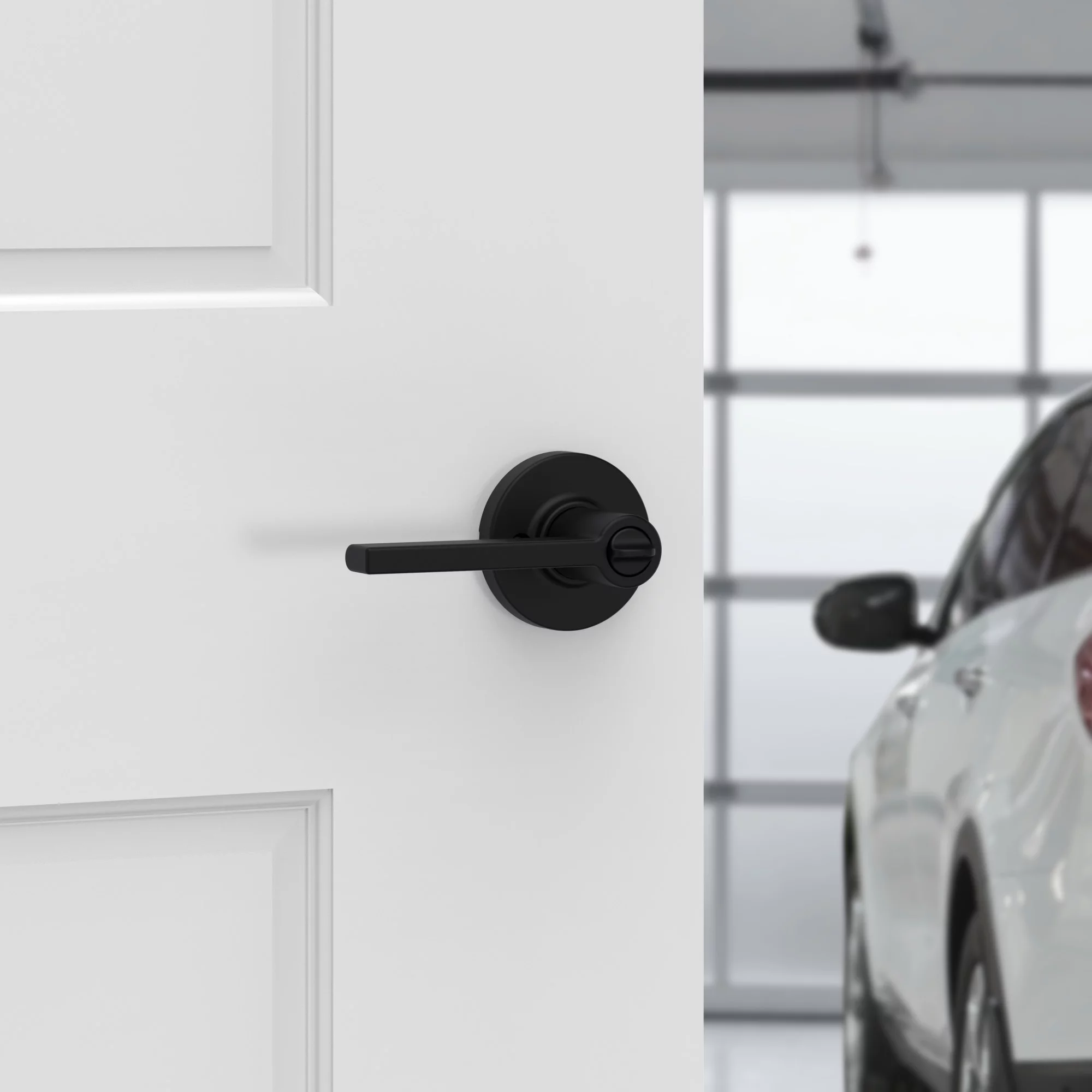 Kwikset 405Cslrdt-V1 Casey Single Cylinder Keyed Entry Door Lever Set - Nickel