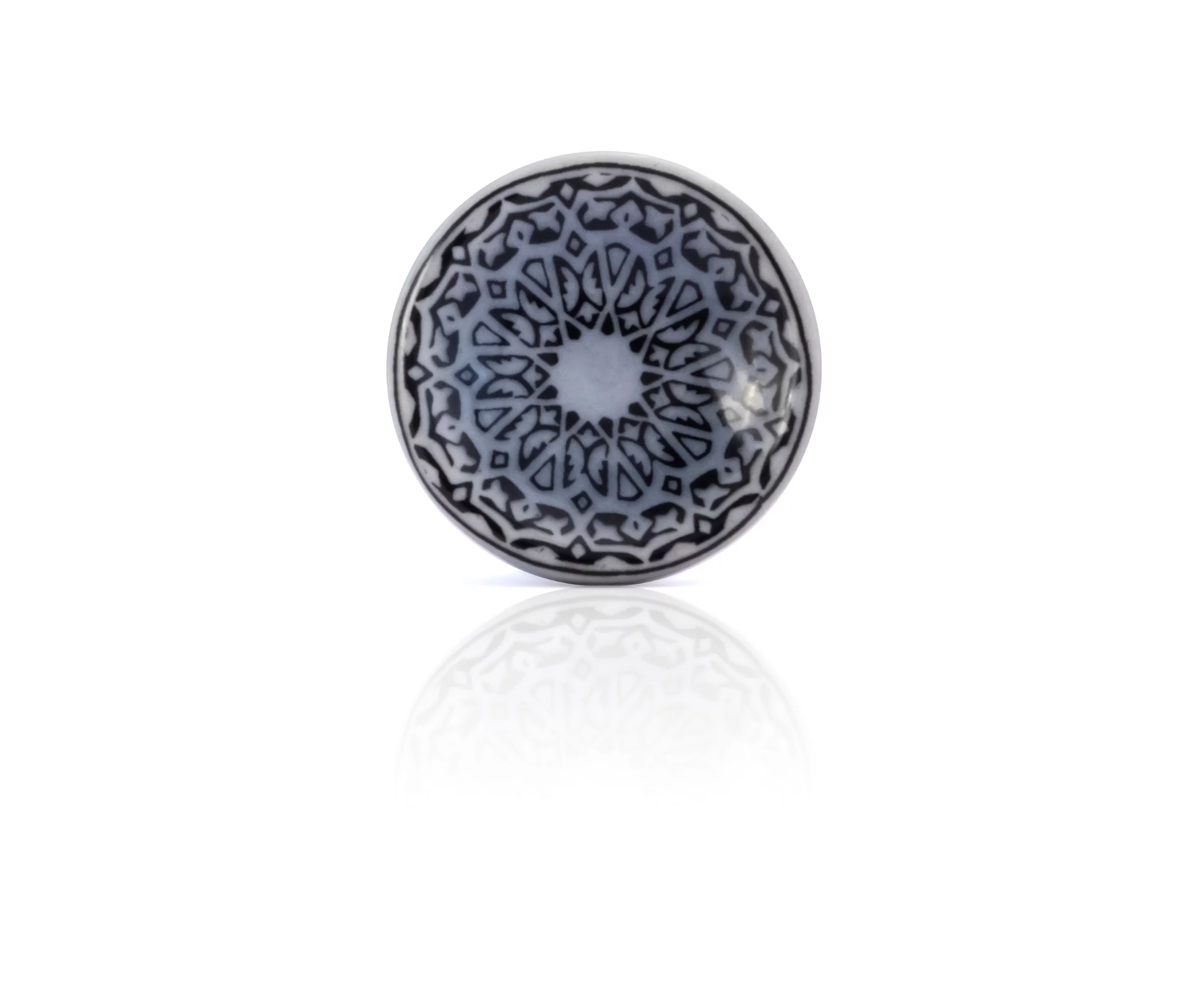 Mascot Hardware New Haven 1-4/7 In. Black Cupped Cabinet Knob - Pack of 10